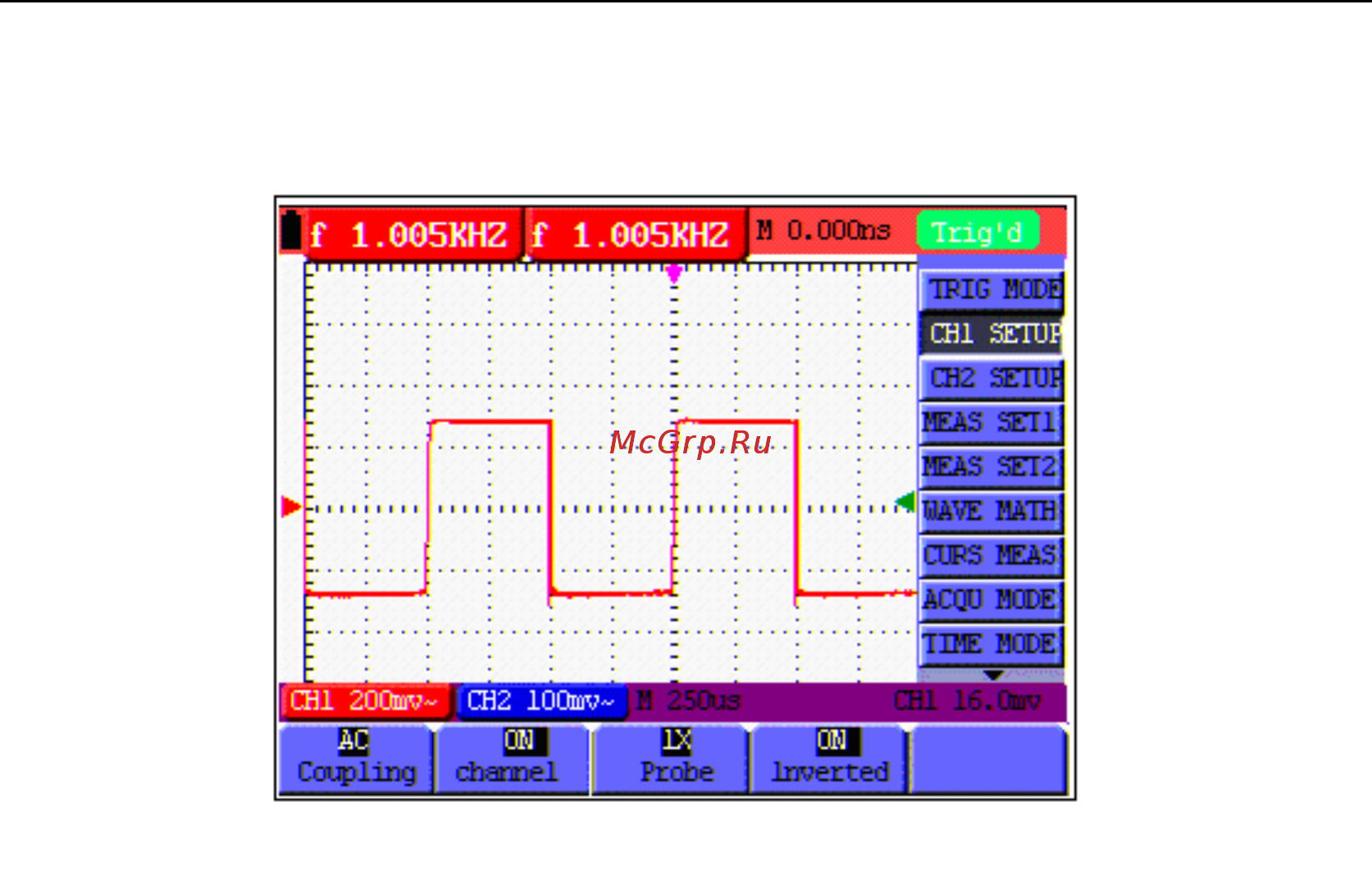 Owon HDS1022M [31/72] Using waveform mathematics functions