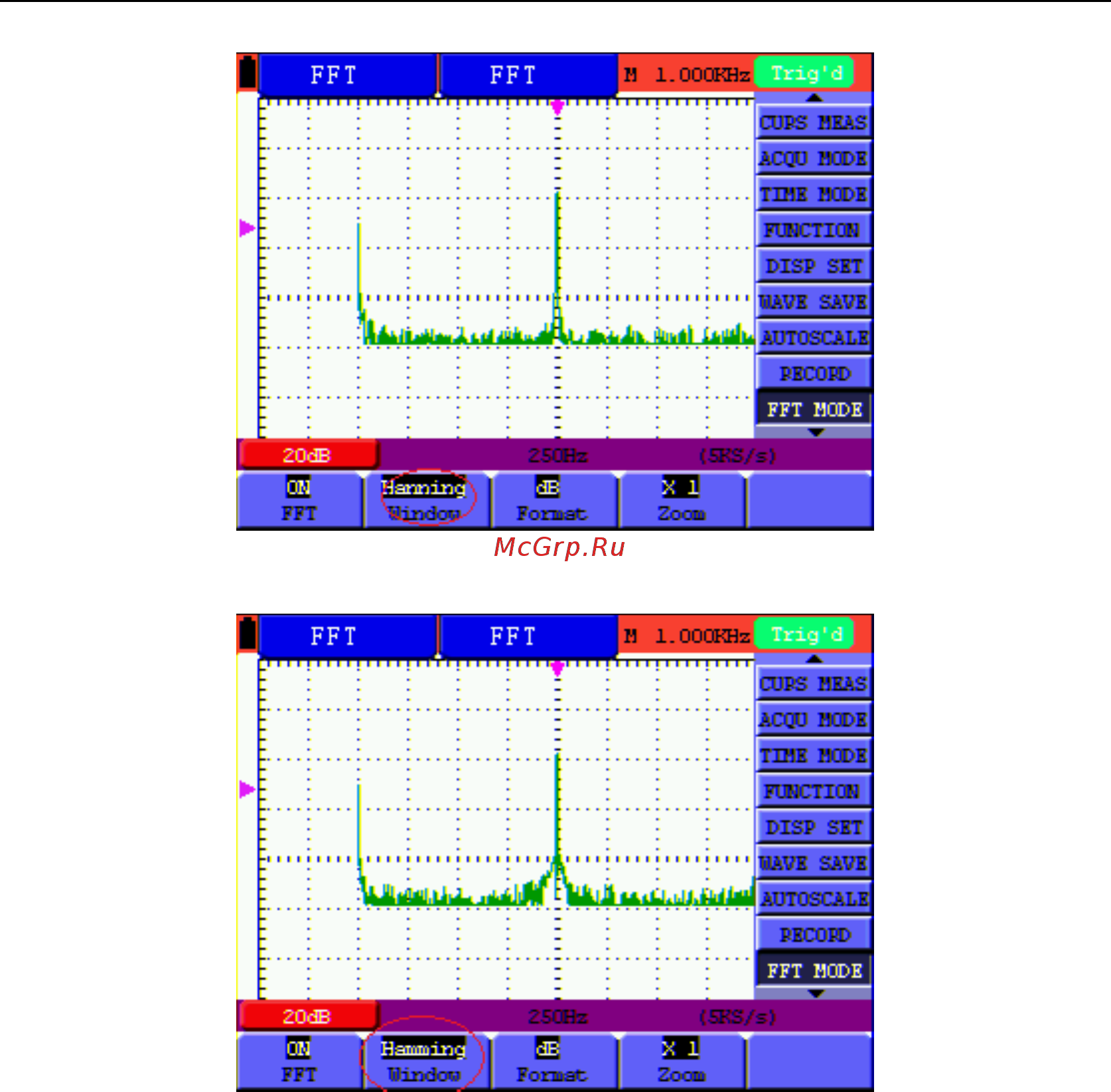Owon HDS2061M-N [72/83] Fig 7 hanning window