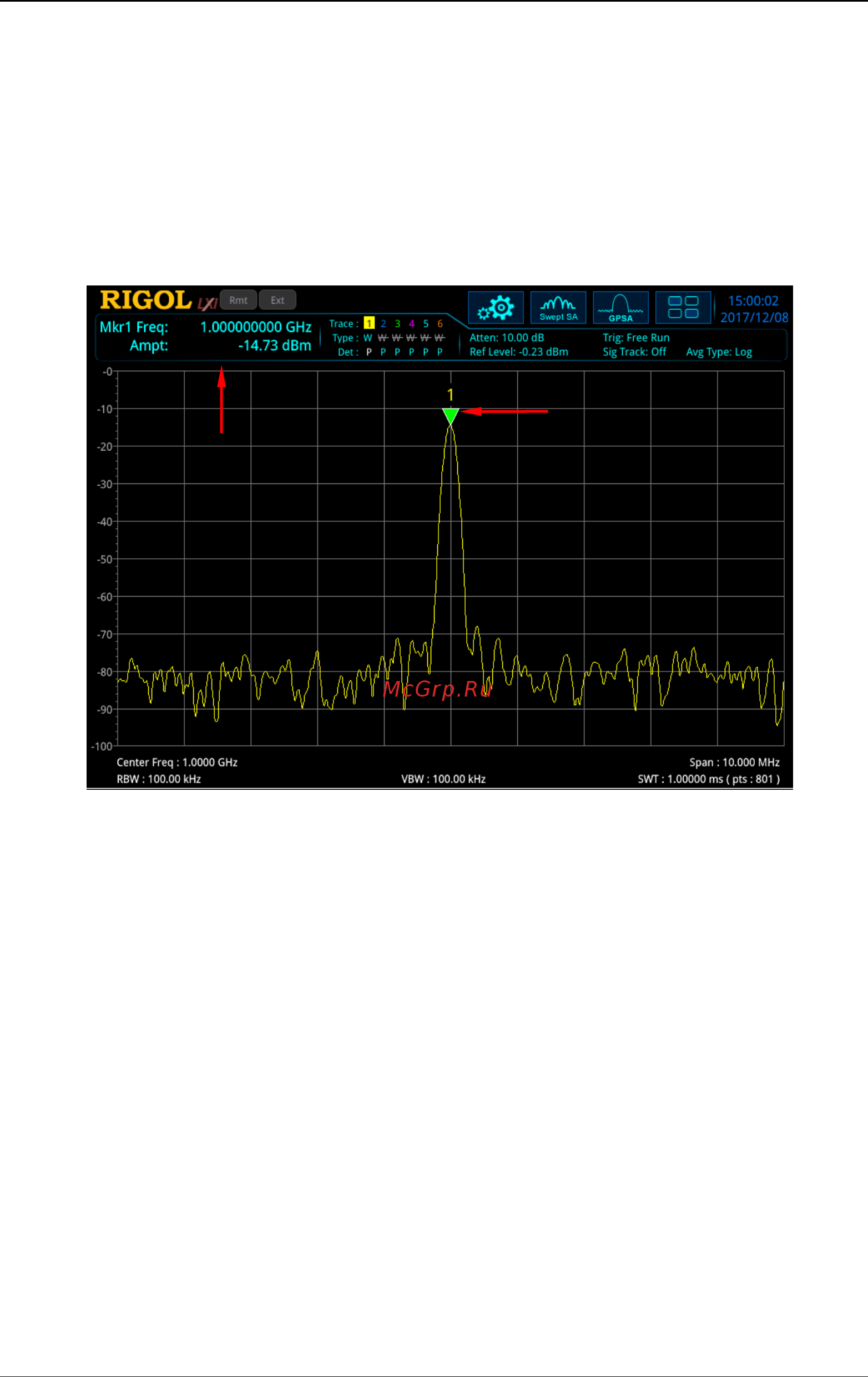 Rigol RSA5032 [110/204] Marker measurement