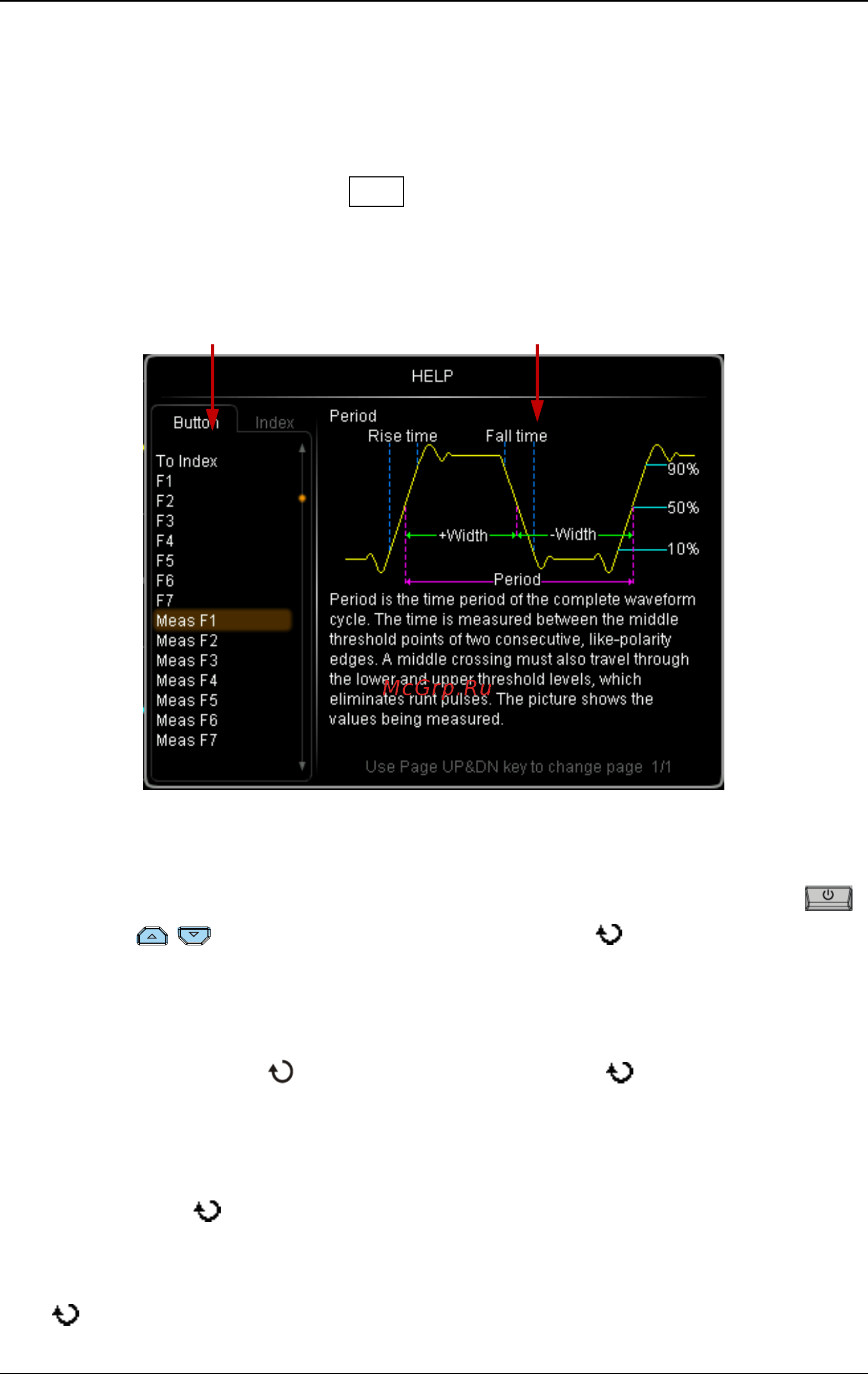 Rigol DS2102E [52/283] To use the built in help system