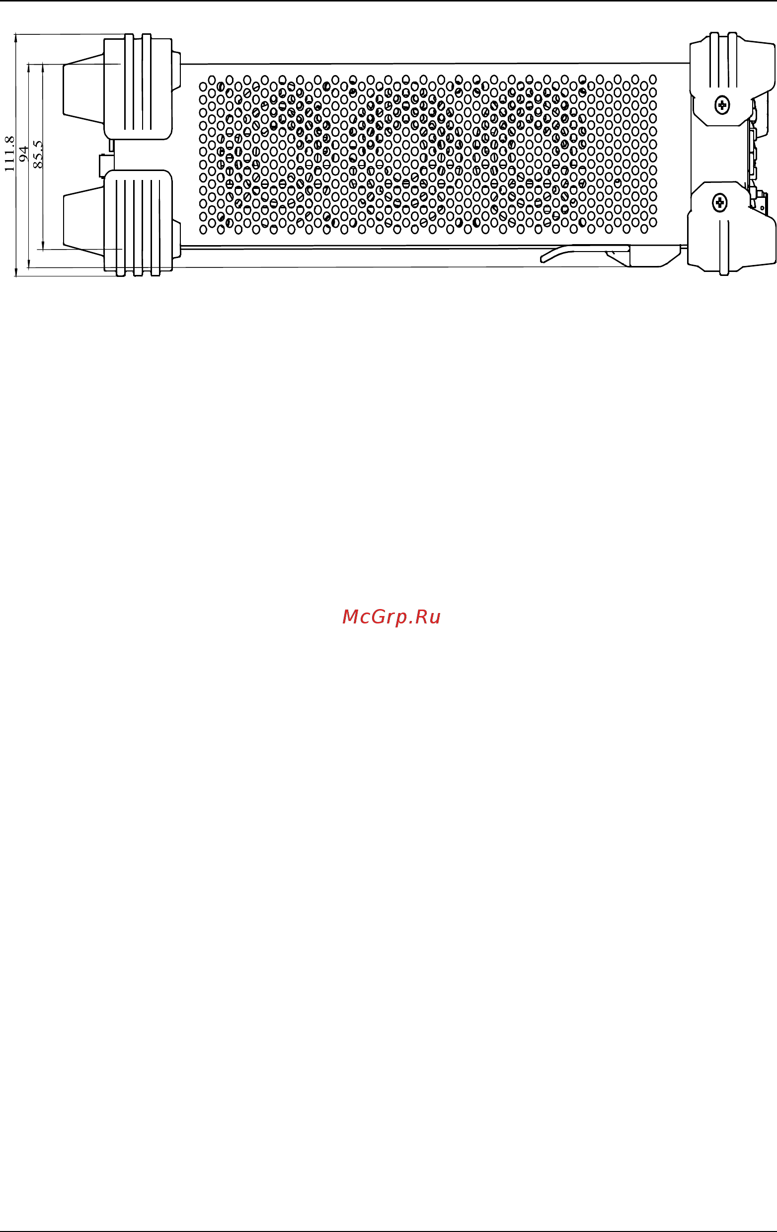 Rigol DSG3060 [22/148] Figure 1 3 lateral view unit mm