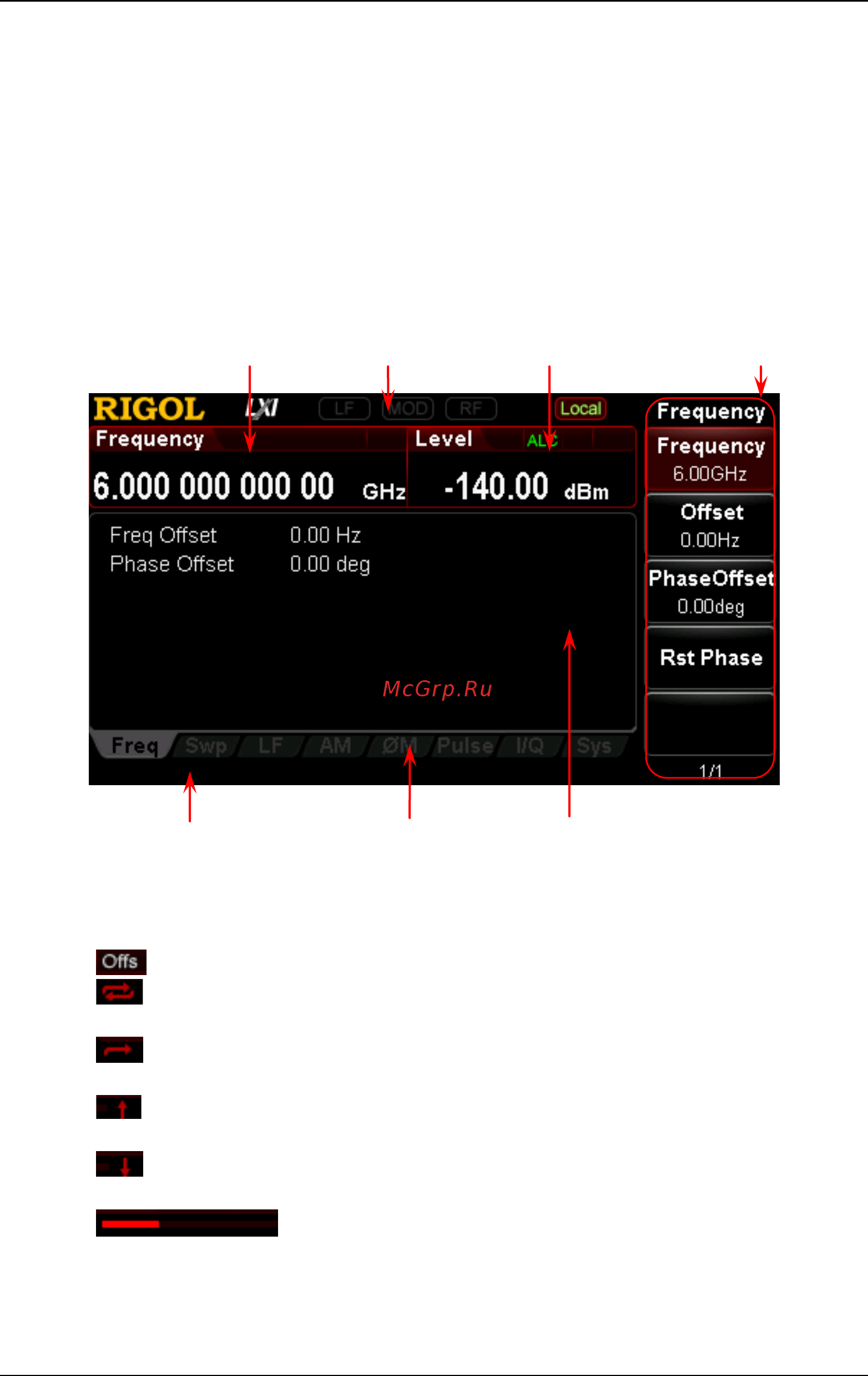 Rigol DSG3030 [38/148] User interface