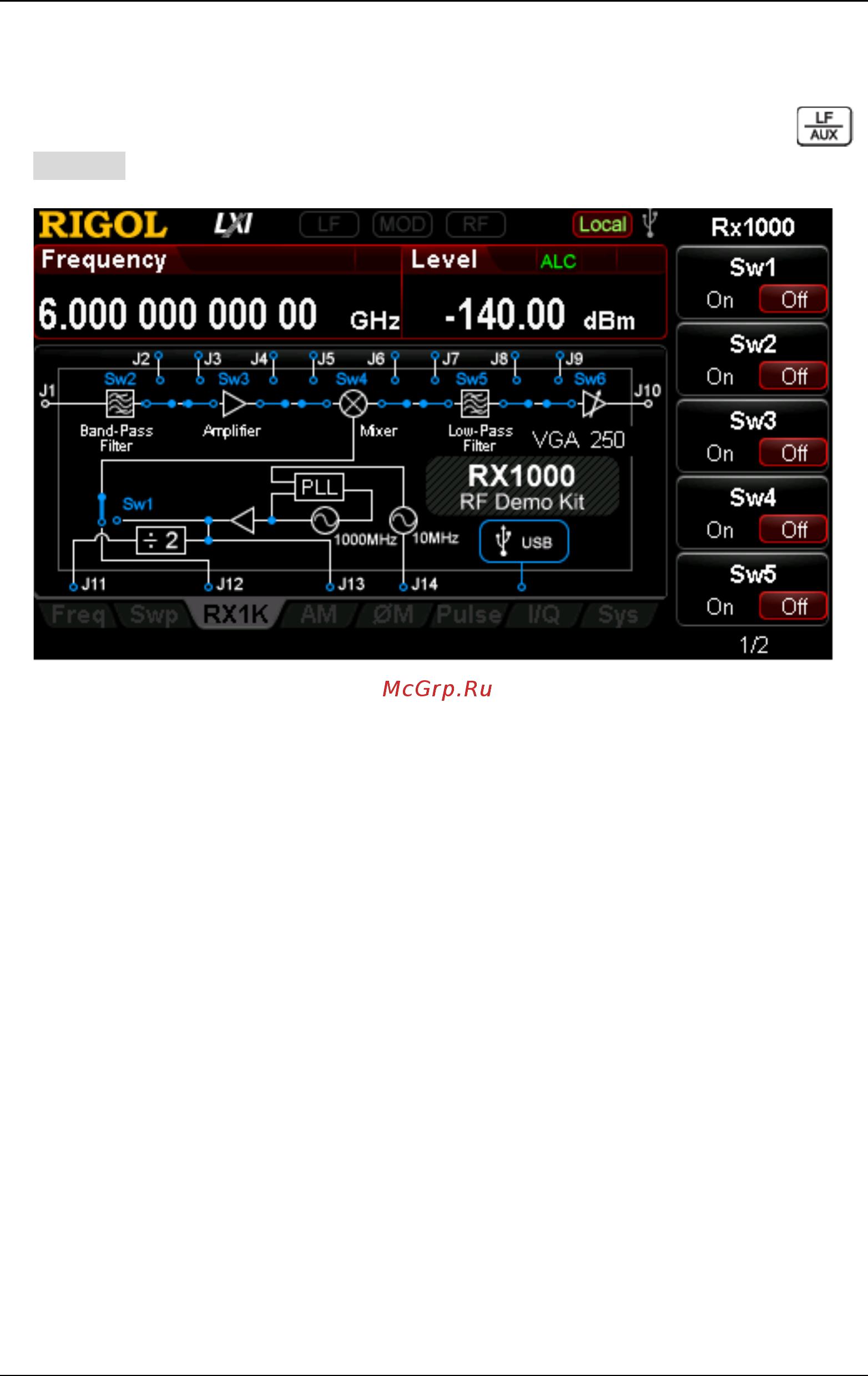 Rigol DSG3030 [94/148] Rx1000 option