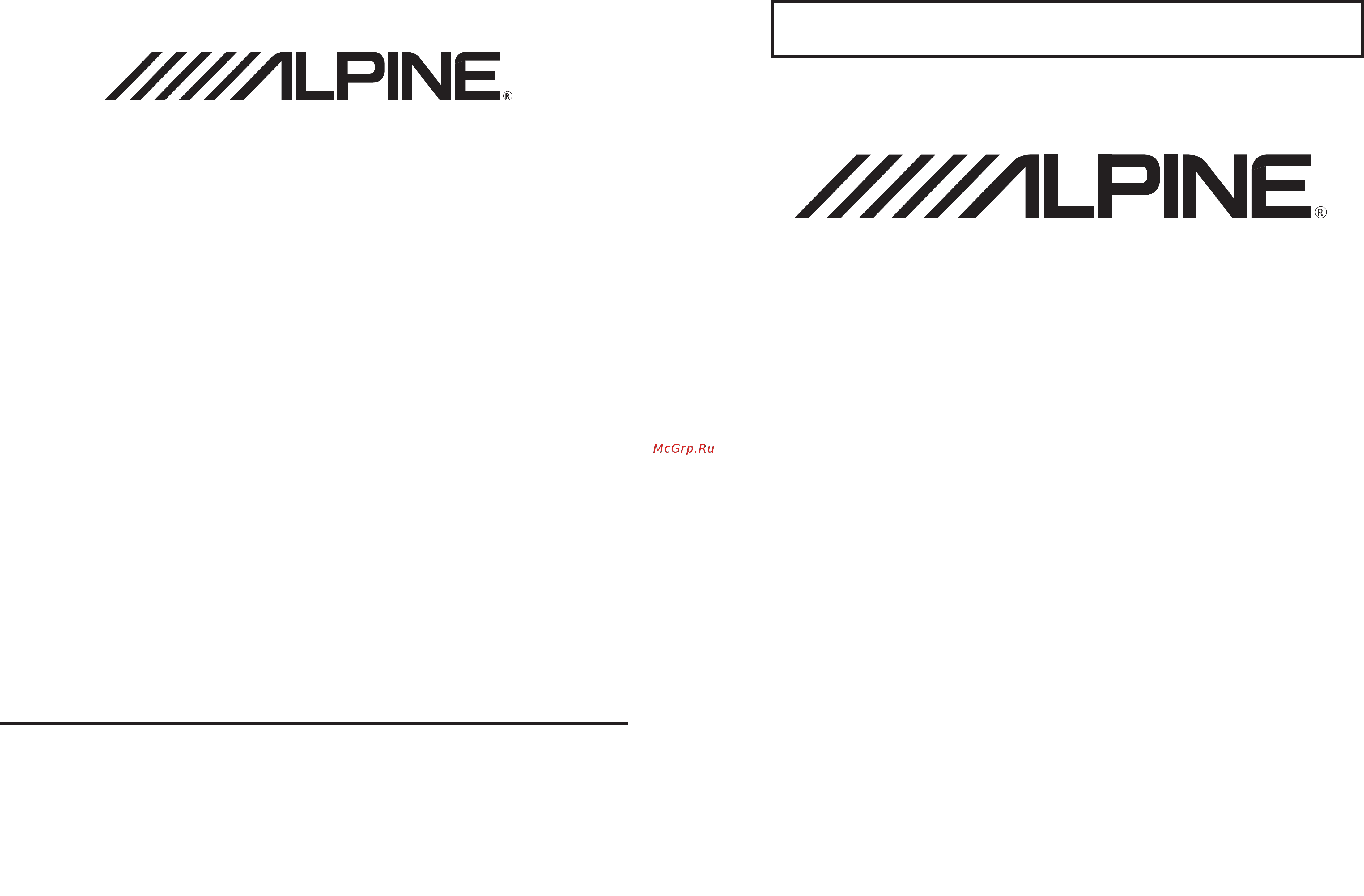 Alpine APF-H100DY Инструкция по установке онлайн