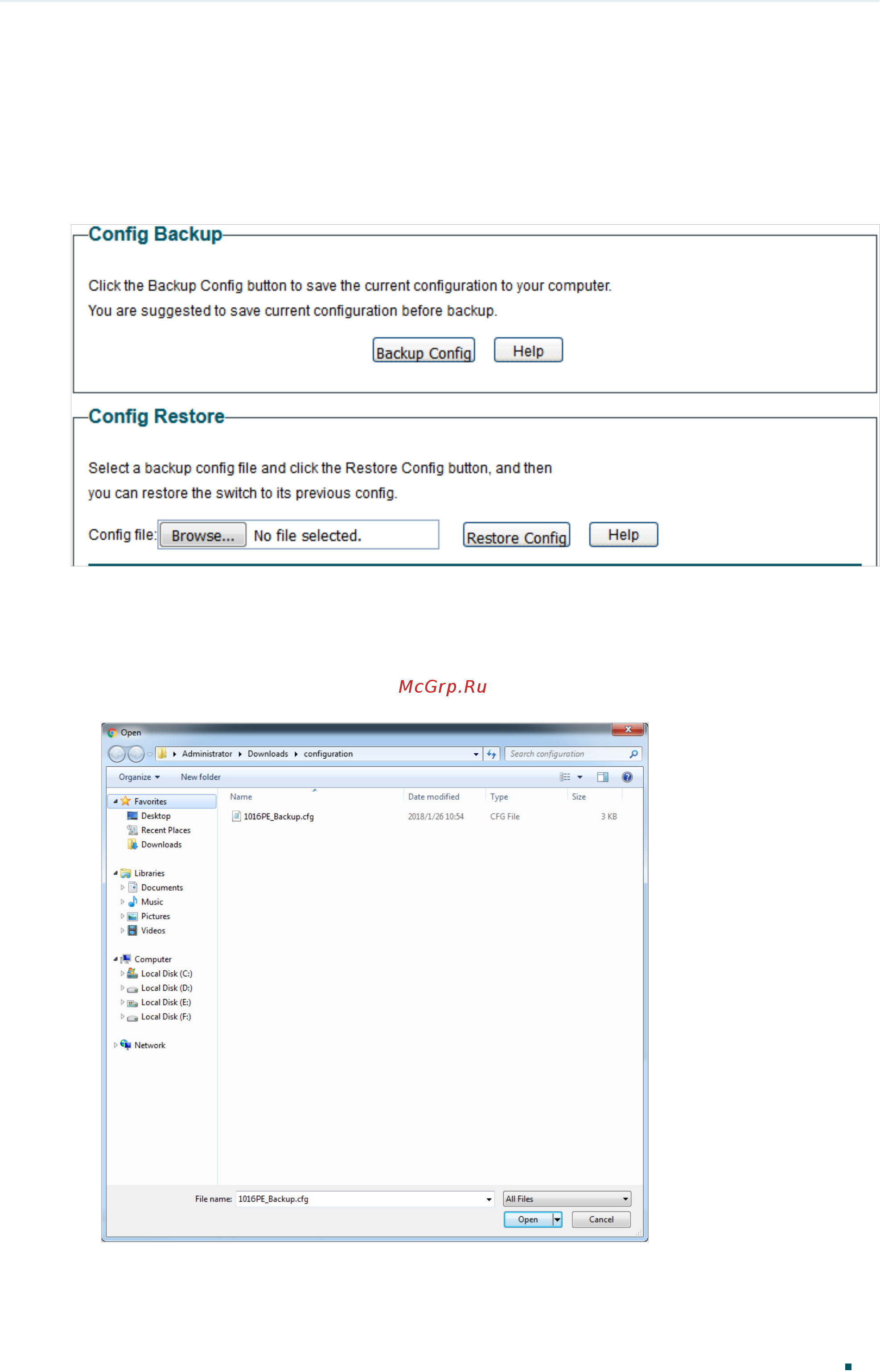Tp-Link TL-SG1024DE V3 [18/86] Restoring to the previous configuration