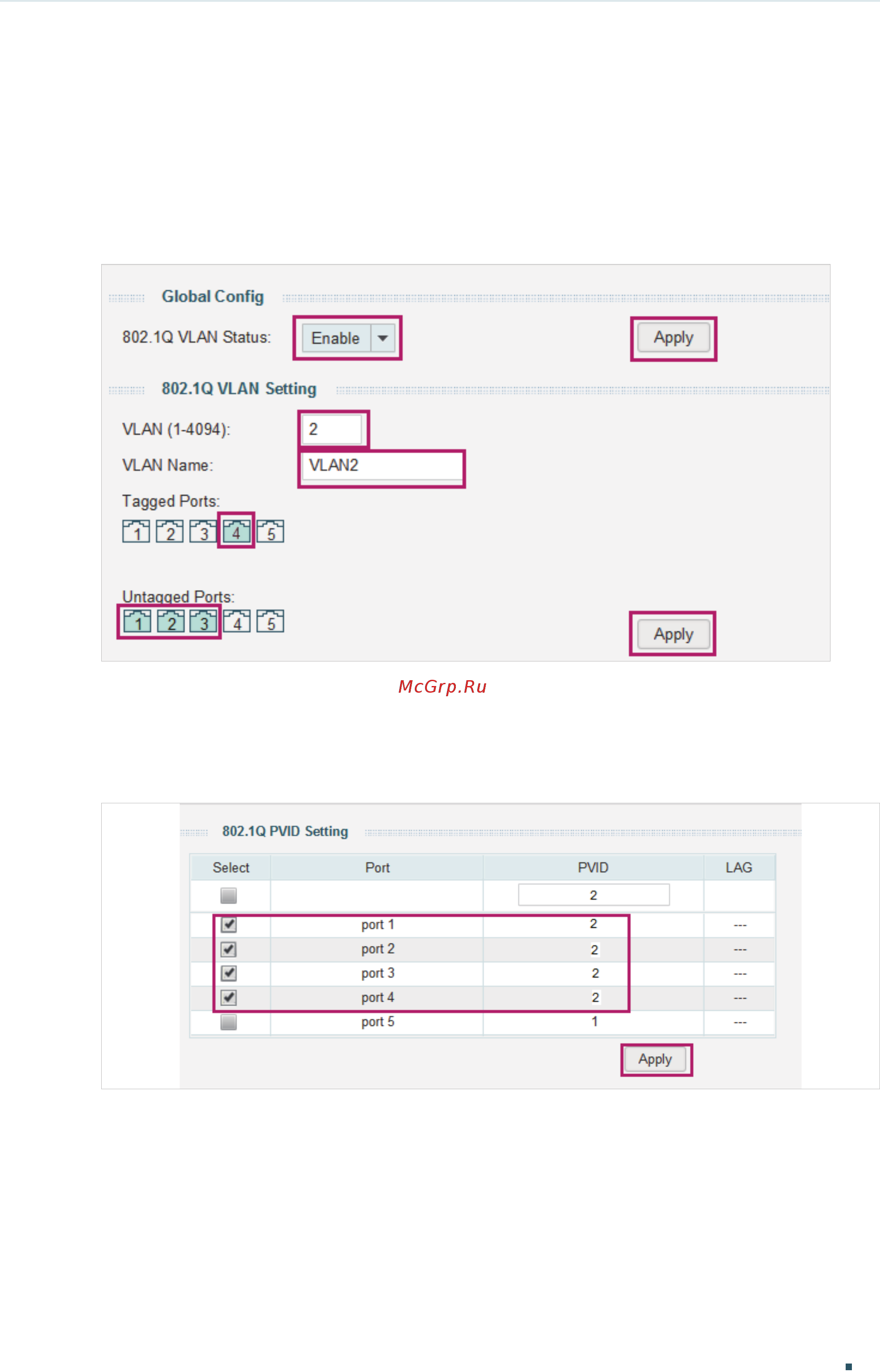 Tp-Link TL-SG105E V1 [44/84] Configuration steps