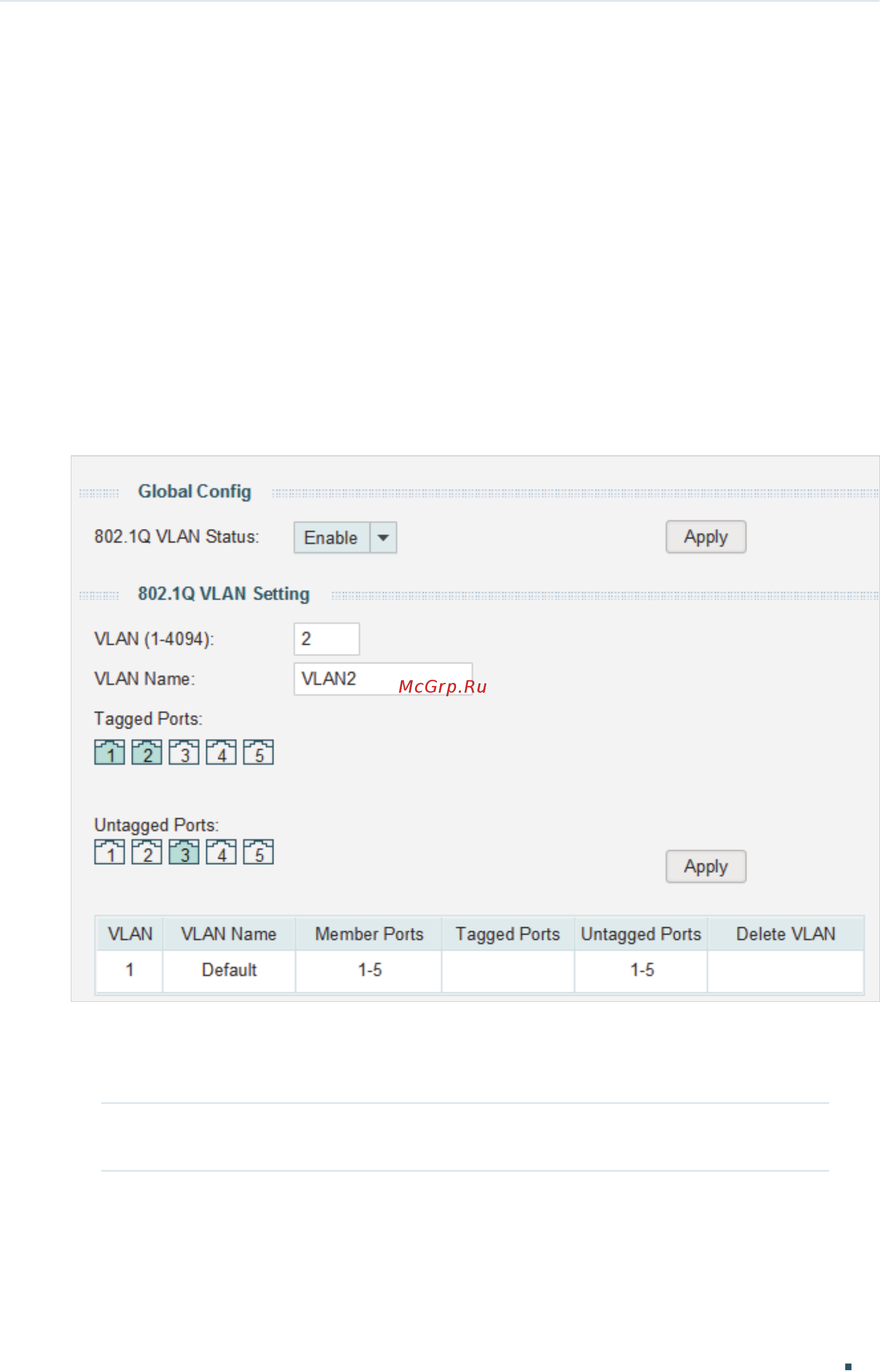 Tp-Link TL-SG108E V2 [60/84] Configuring 802 q vlan