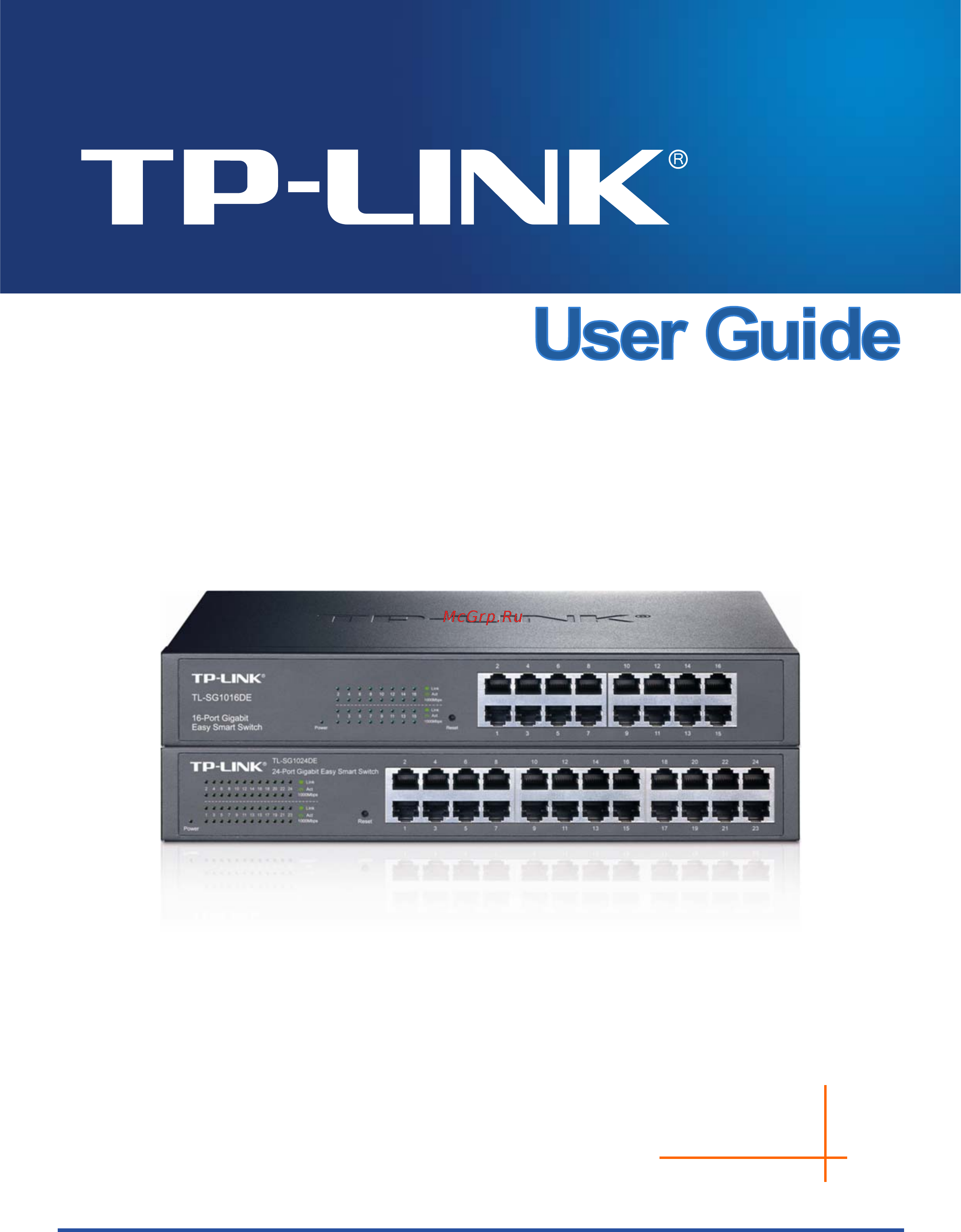 Tp-Link TL-SG1024DE V1 Руководство пользователя онлайн