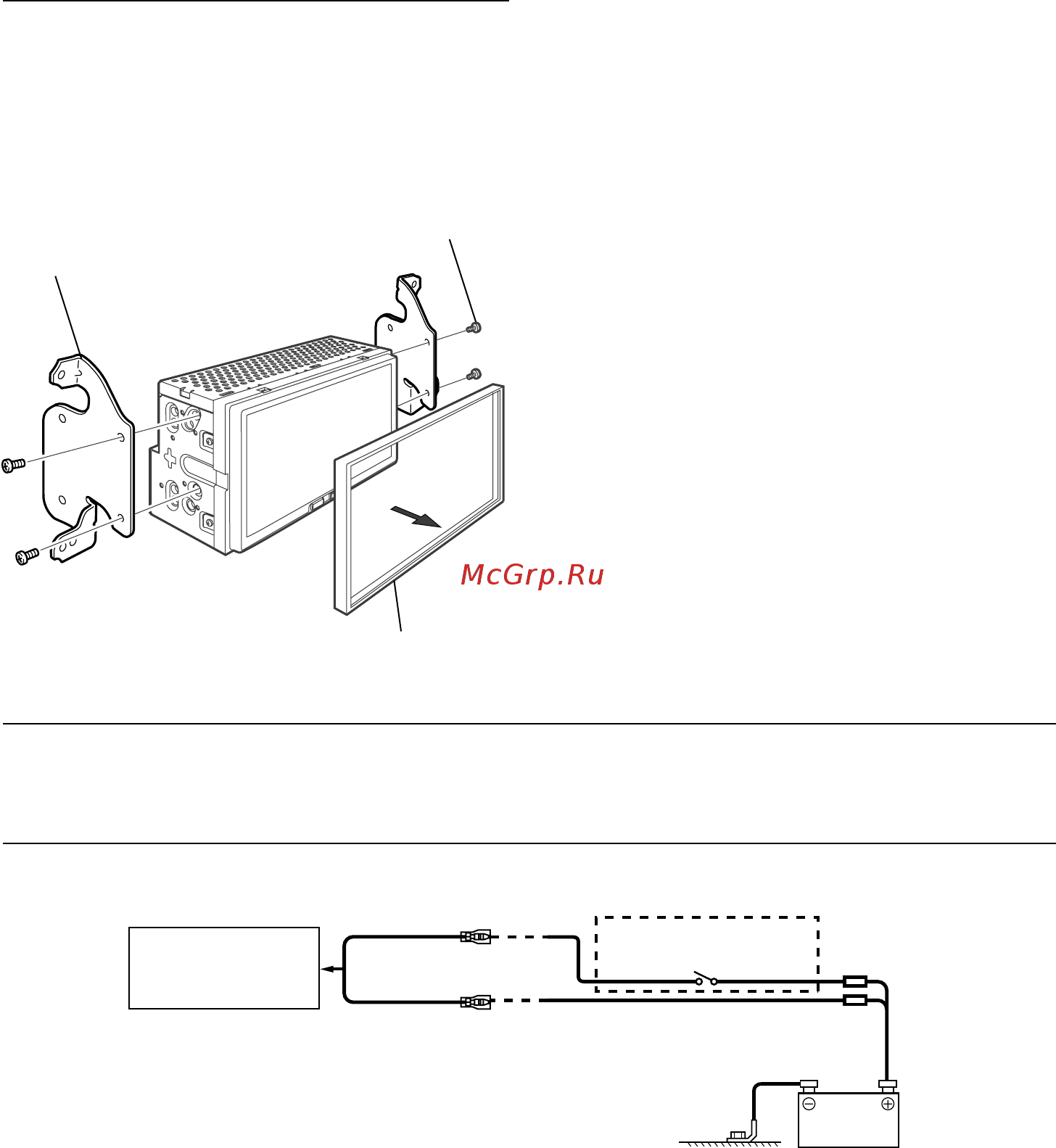 Alpine iLX-700 [20/96] Anschlussschema für spst schalter separat erhältlich