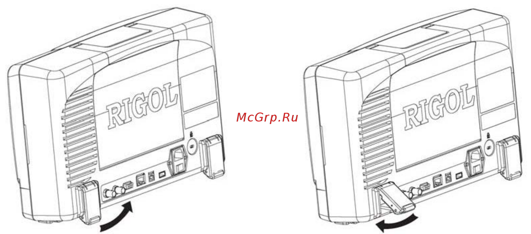 Rigol DS6064 [27/274] Регулировка опорных ножек