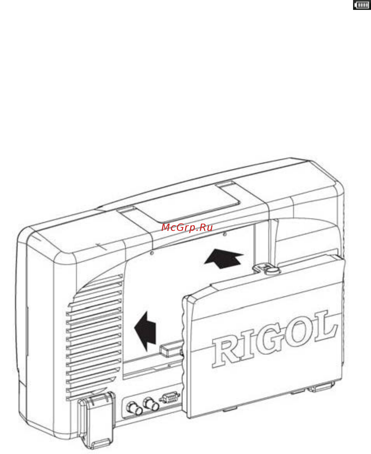 Rigol DS6064 [29/274] Использование аккумулятора