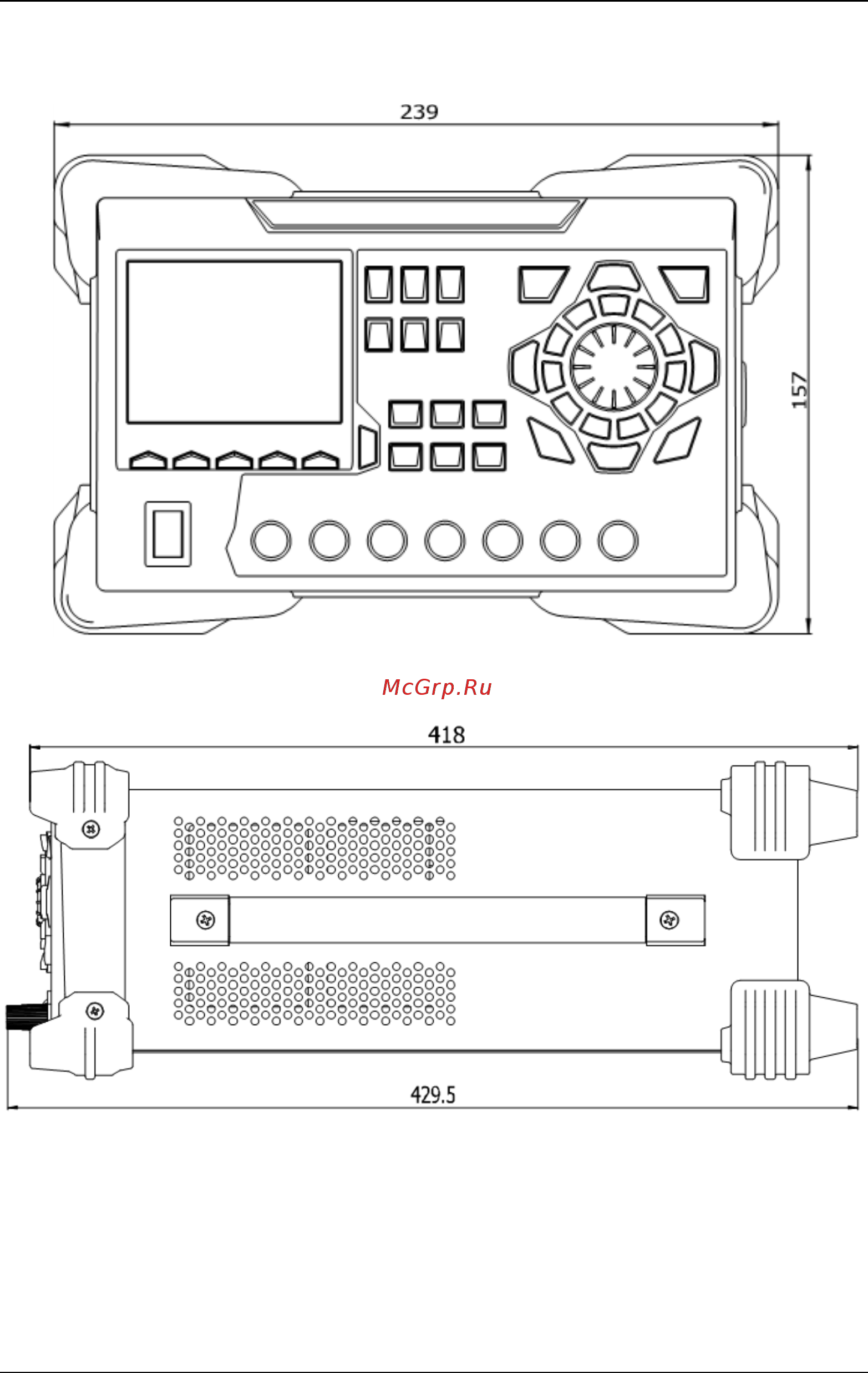 Rigol DP821 [21/144] Appearance and dimensions