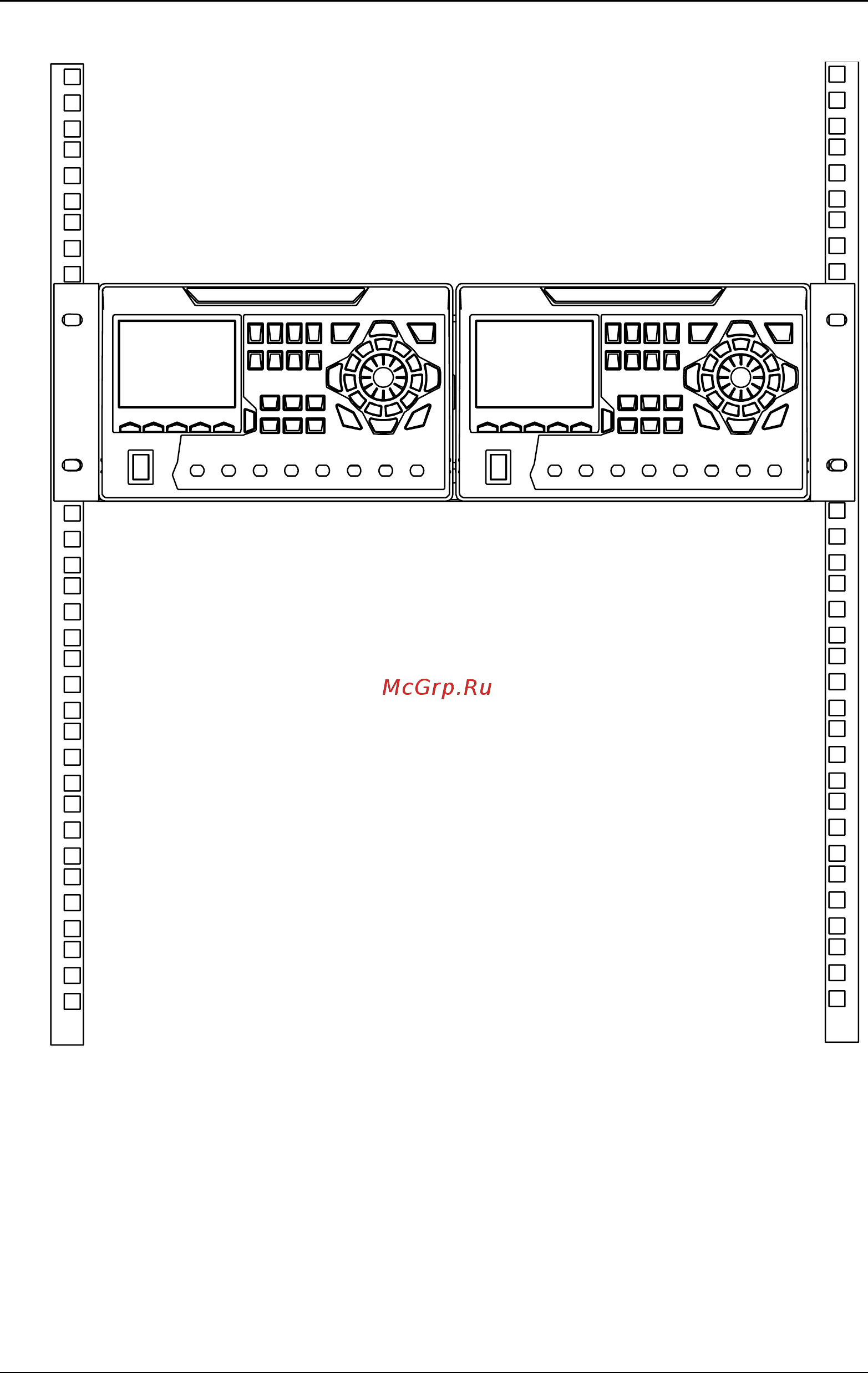 Rigol DP821A [53/146] The rack mounted instruments are as shown in the figure below