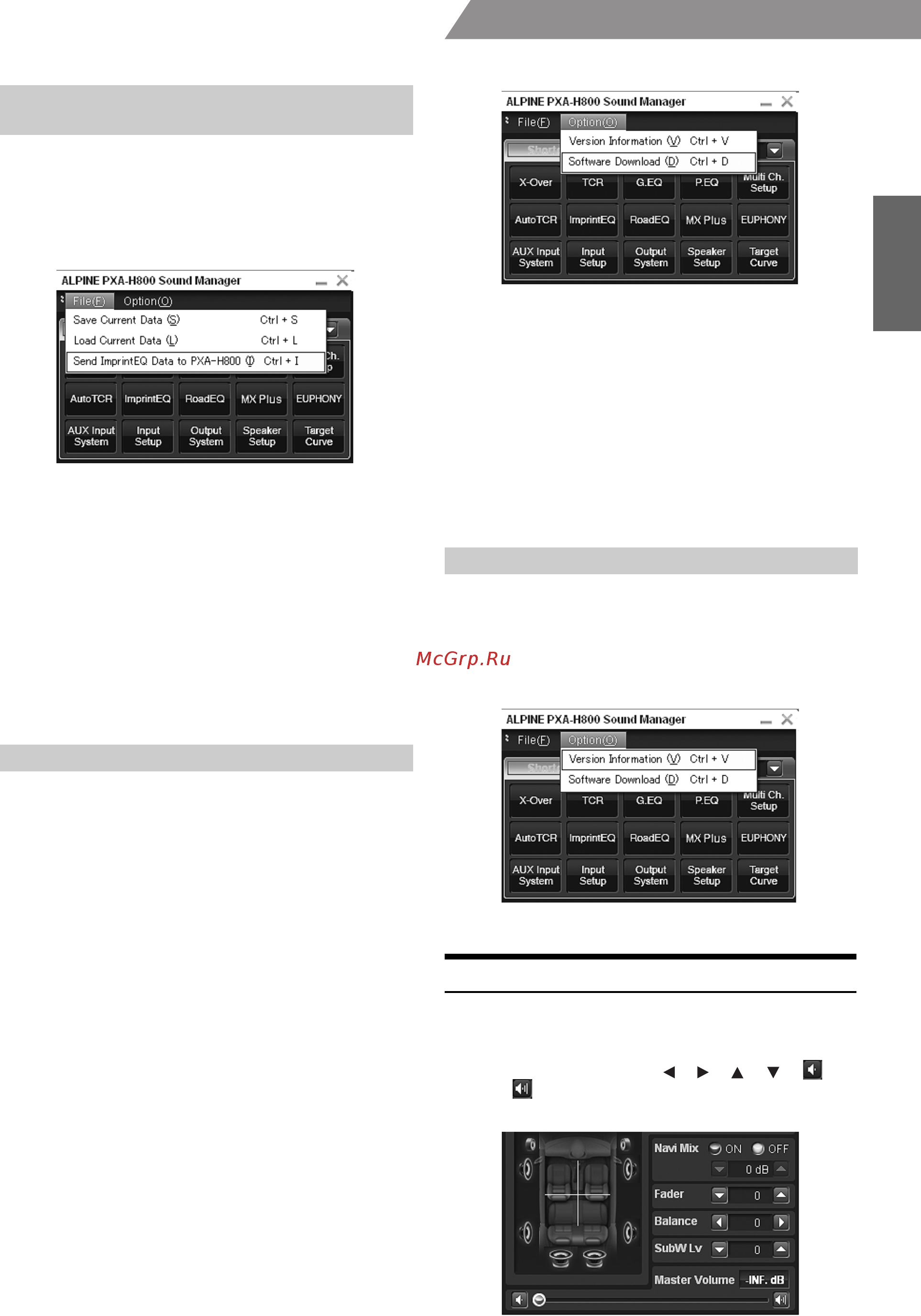 Alpine RUX-C800 [13/67] Audio adjustment