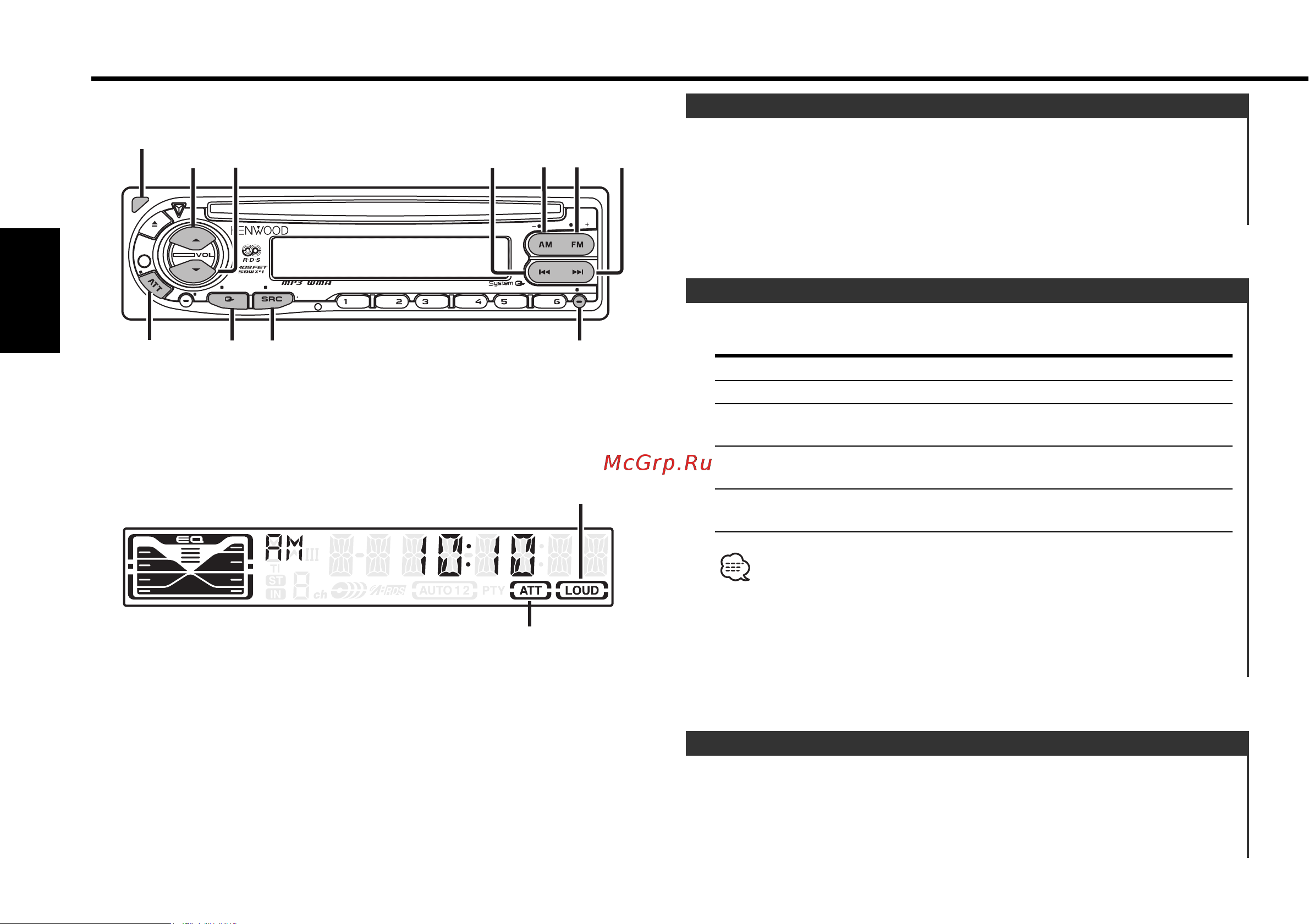Kenwood KDC-W4527 [8/34] Как выбрать источник