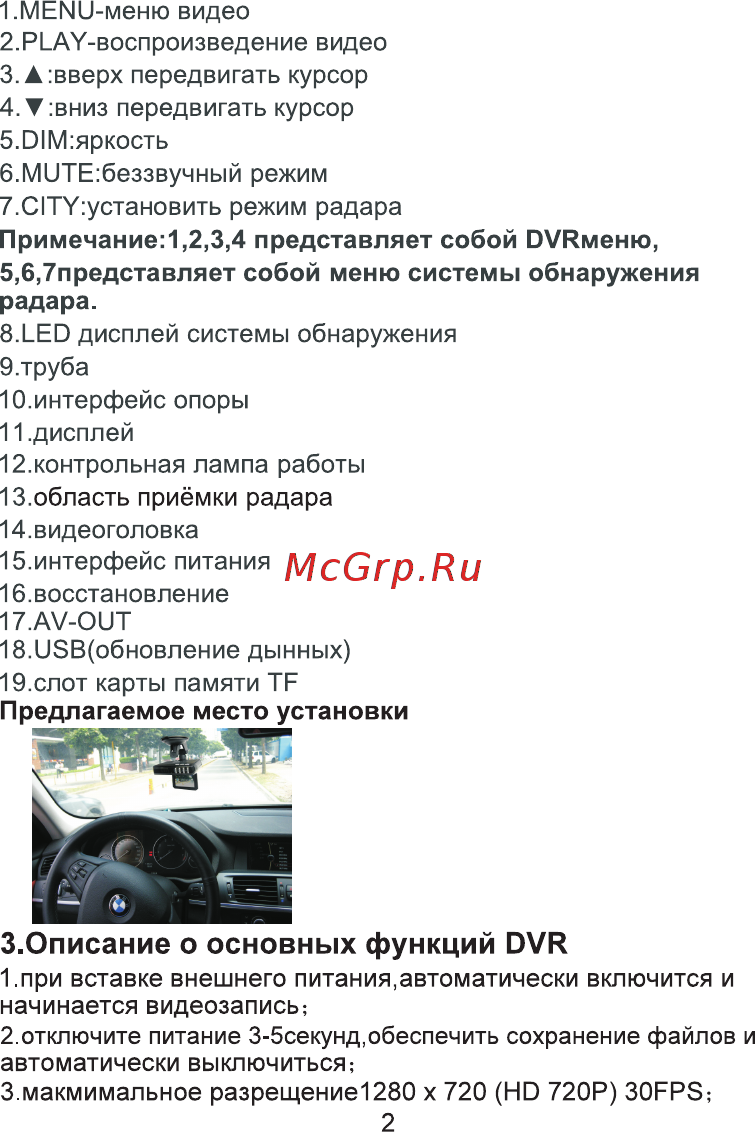 Eplutus GR-90 [3/18] Описание о основных функций dvr