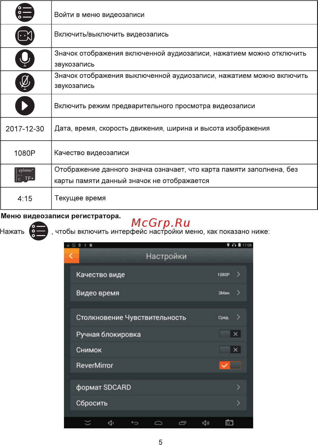Eplutus GR-71 [6/17] Настройки