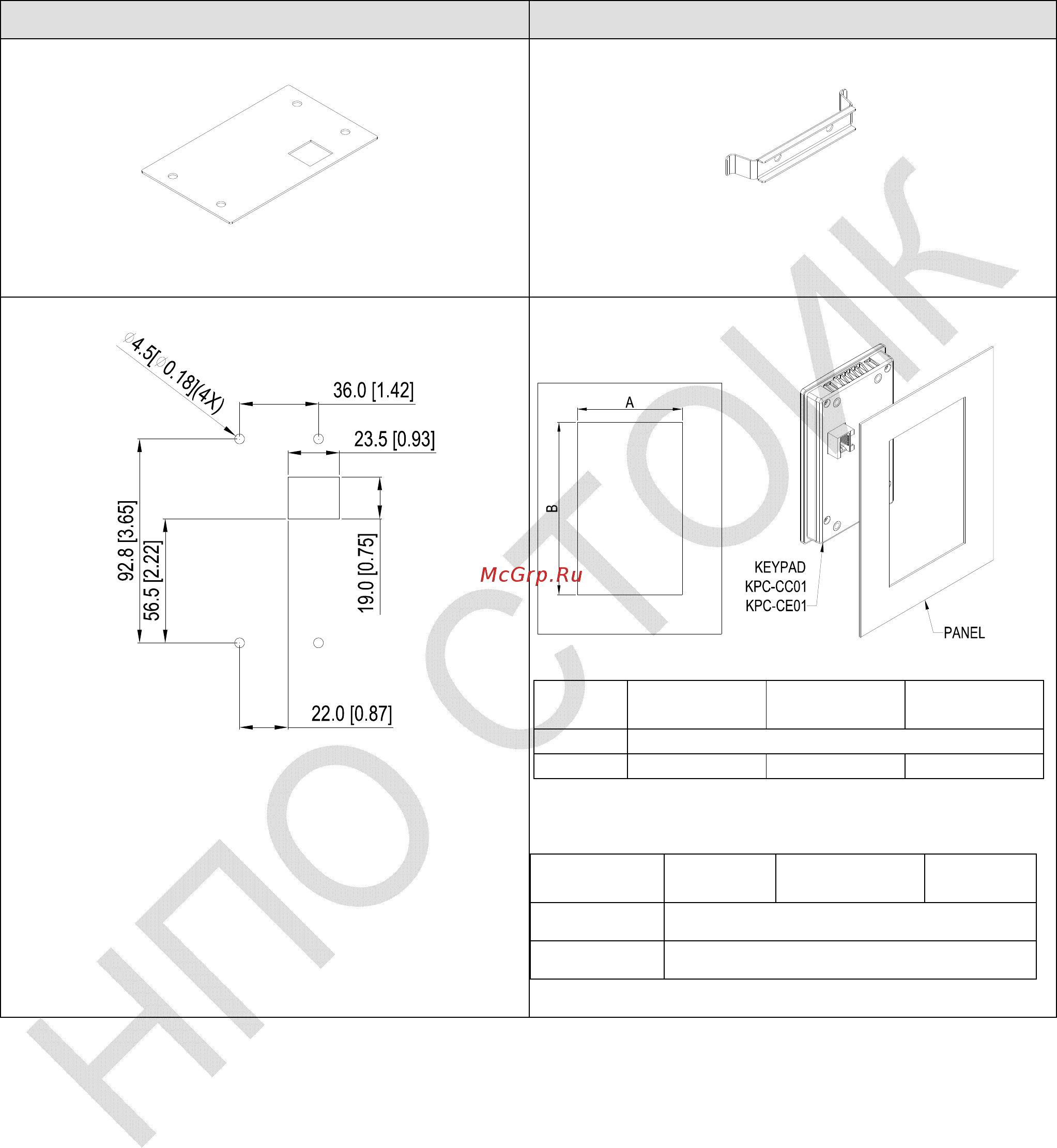 Delta Electronics VFD750CP43B-21 [117/604] Принадлежности для монтажа панели mkc kppk
