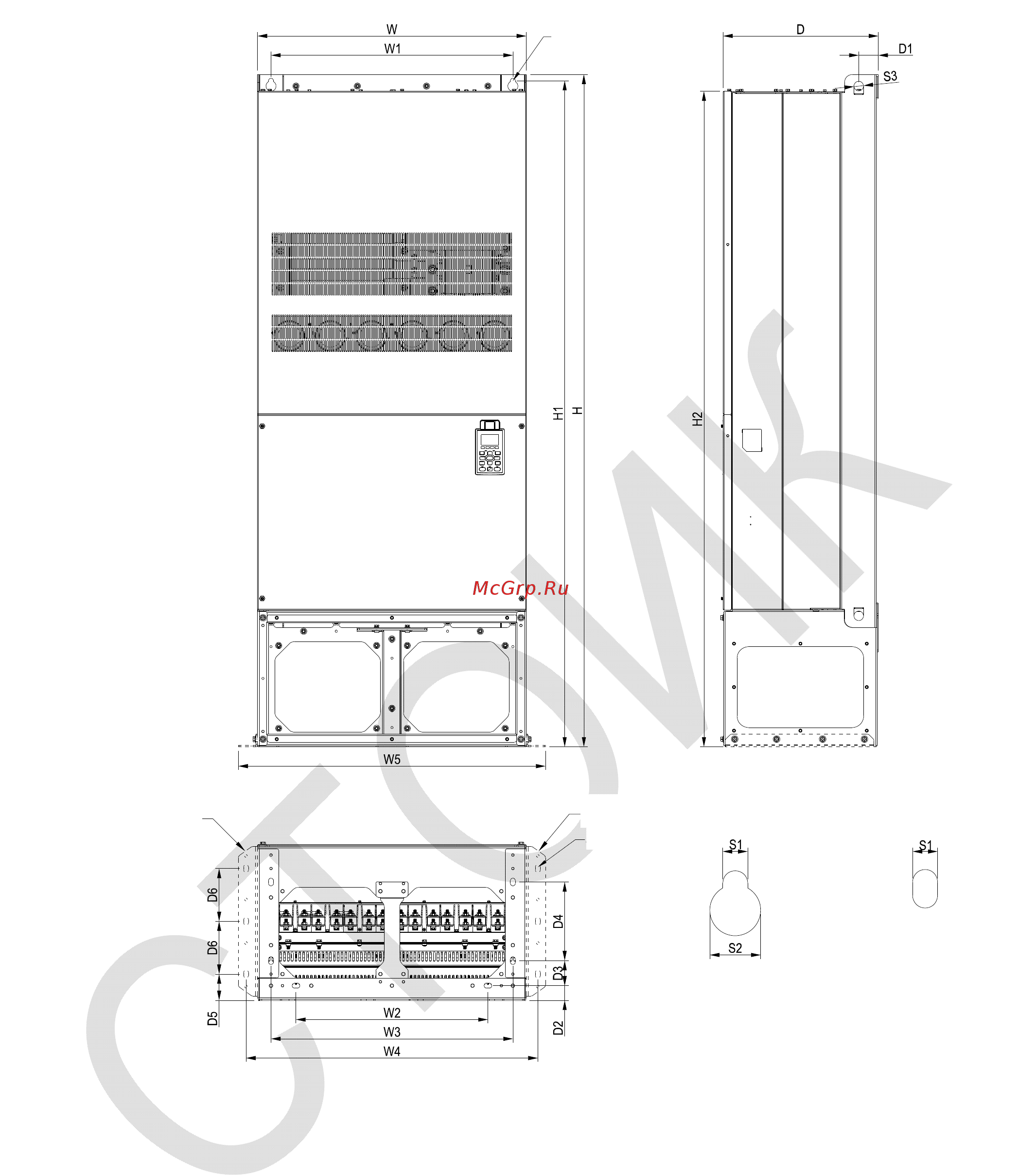 Delta Electronics VFD750CP43B-21 [28/604] Размер н2