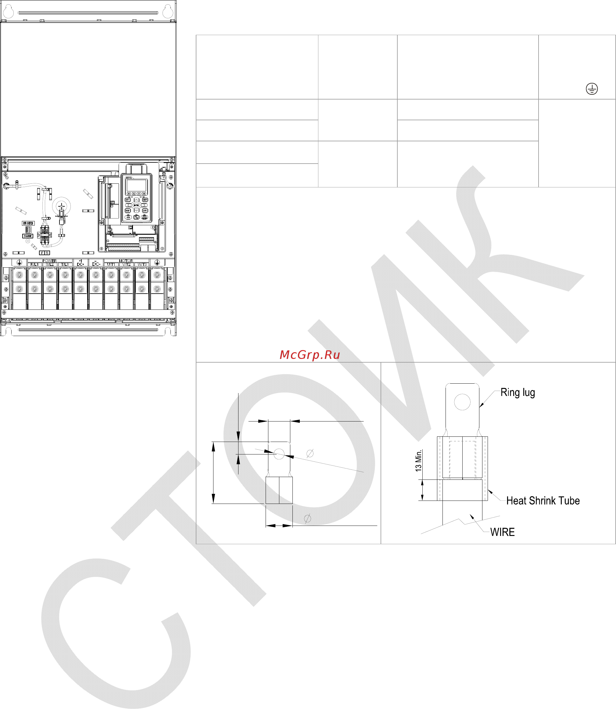 Delta Electronics VFD750CP43B-21 [87/604] Силовые клеммы r l1 s l2 t l3 u t1 v t2 w t3 1 dc dc