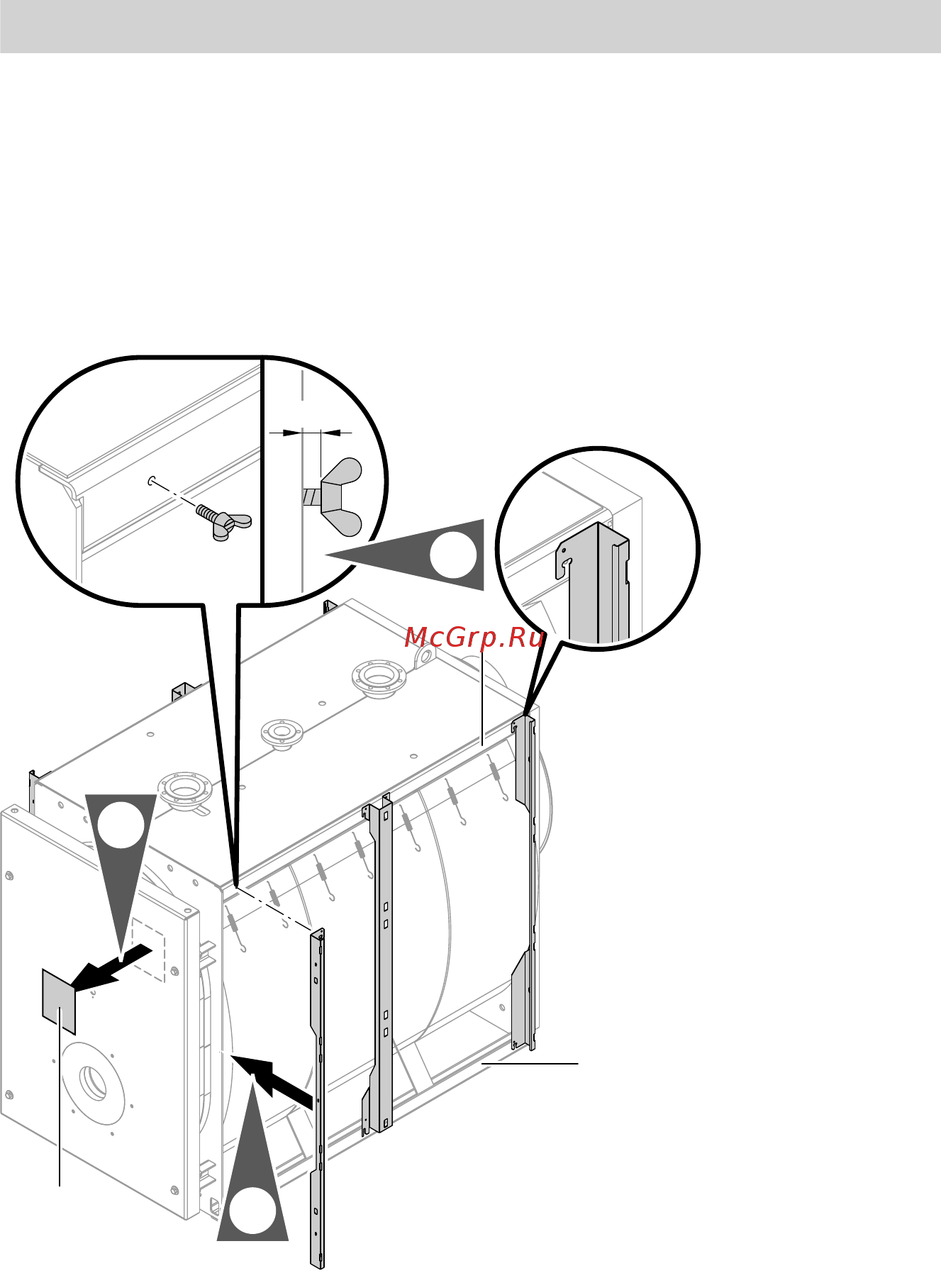 Viessmann Vitoplex 100 (напольн./комб.) 150 - 2000 кВт [12/28] Монтаж крепежных планок