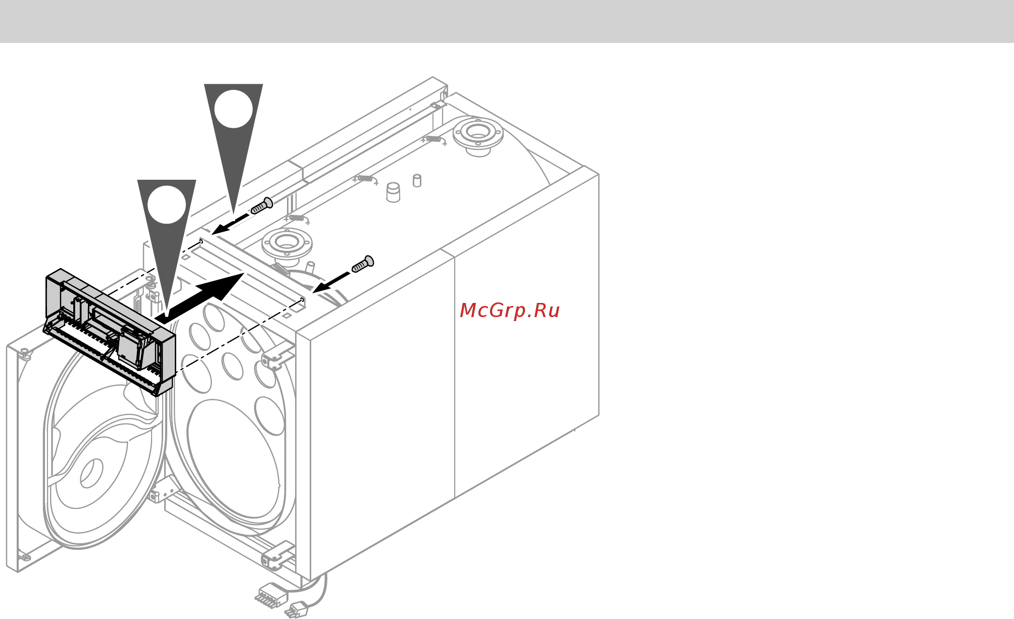 Viessmann Vitoplex 300 (напольн./комб.) 90-2000 кВт [20/28] Подготовка к монтажу контроллер