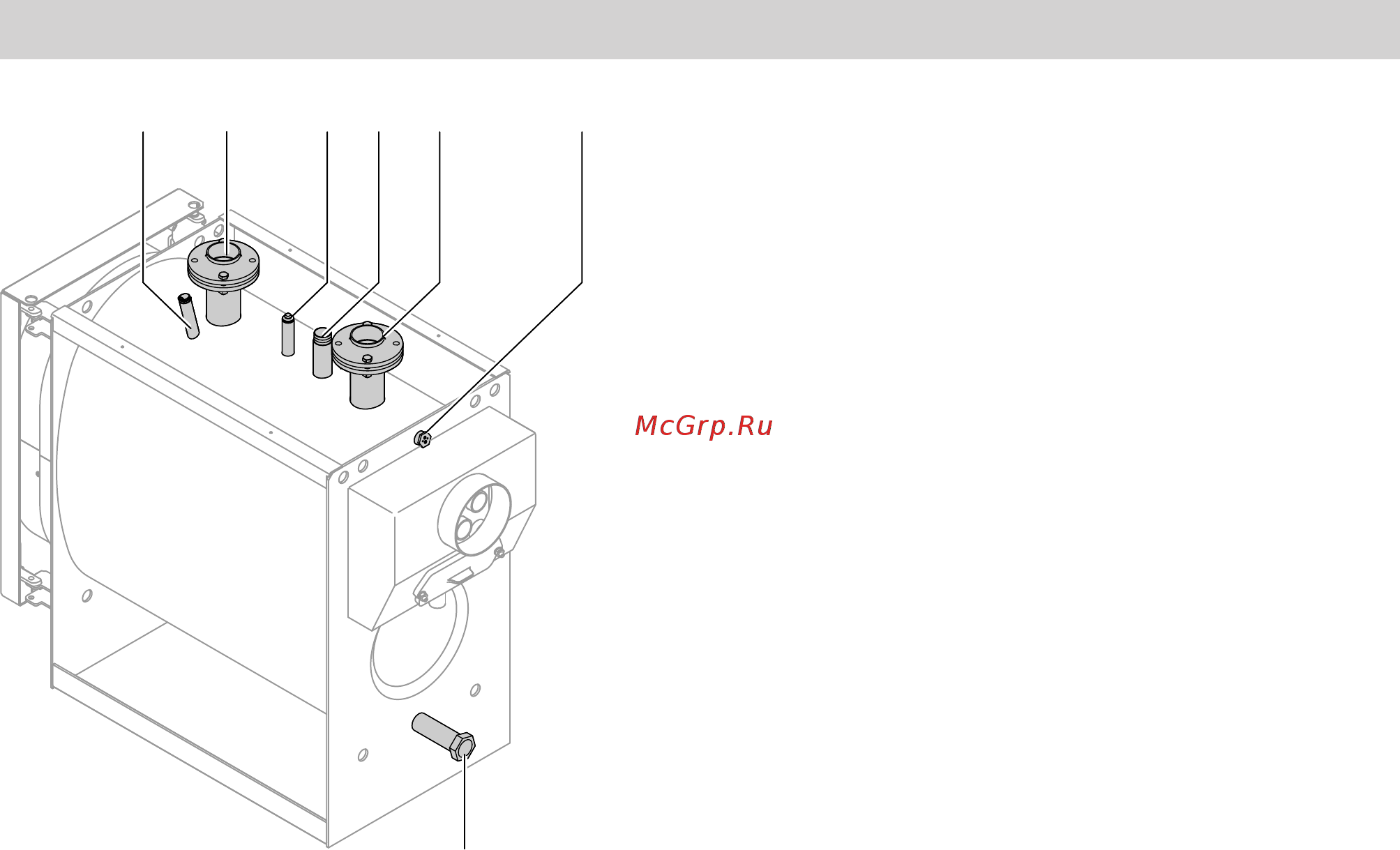 Viessmann Vitoplex 300 (напольн./комб.) 90-2000 кВт [9/28] Подключение на стороне отопительного контур