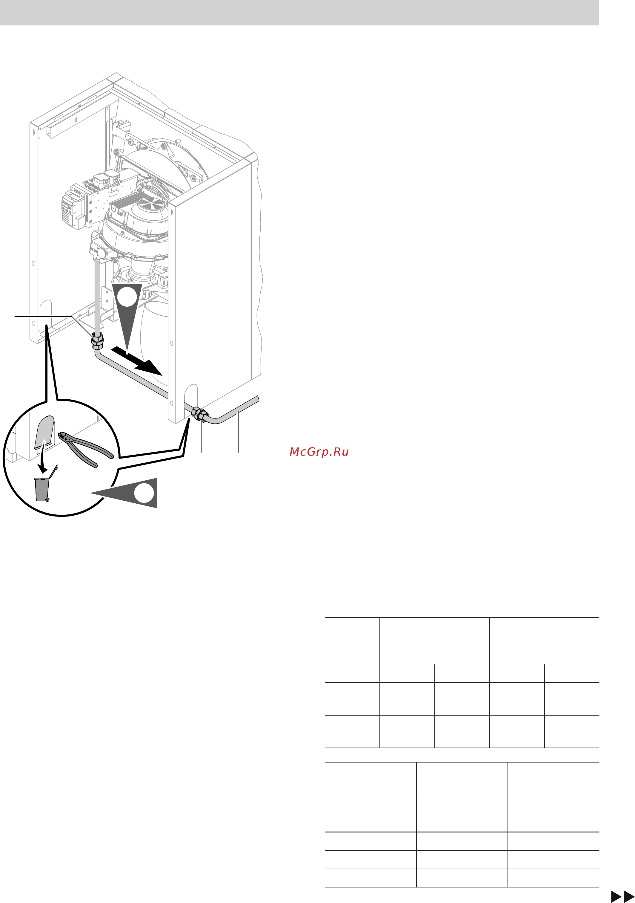 Viessmann Vitocrossal 200 СМ2 (напол./газ) 400-620 кВт [21/32] Подключение горелки к газовому контуру