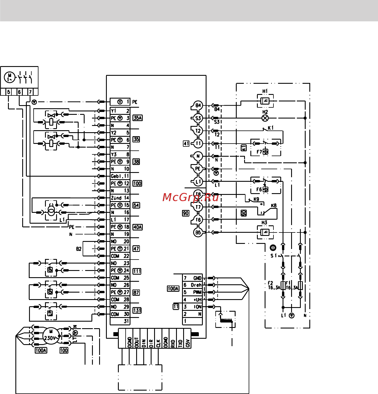 Viessmann Vitocrossal 300 CT3U (напол./газ) 400-630 кВт [70/96] Схемы подключений