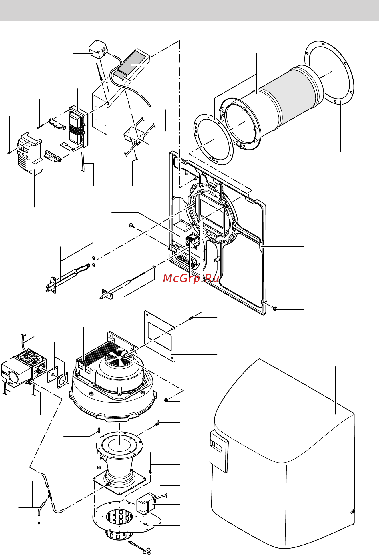 Viessmann Vitocrossal 300 CT3U (напол./газ) 400-630 кВт [83/96] Узел горелк
