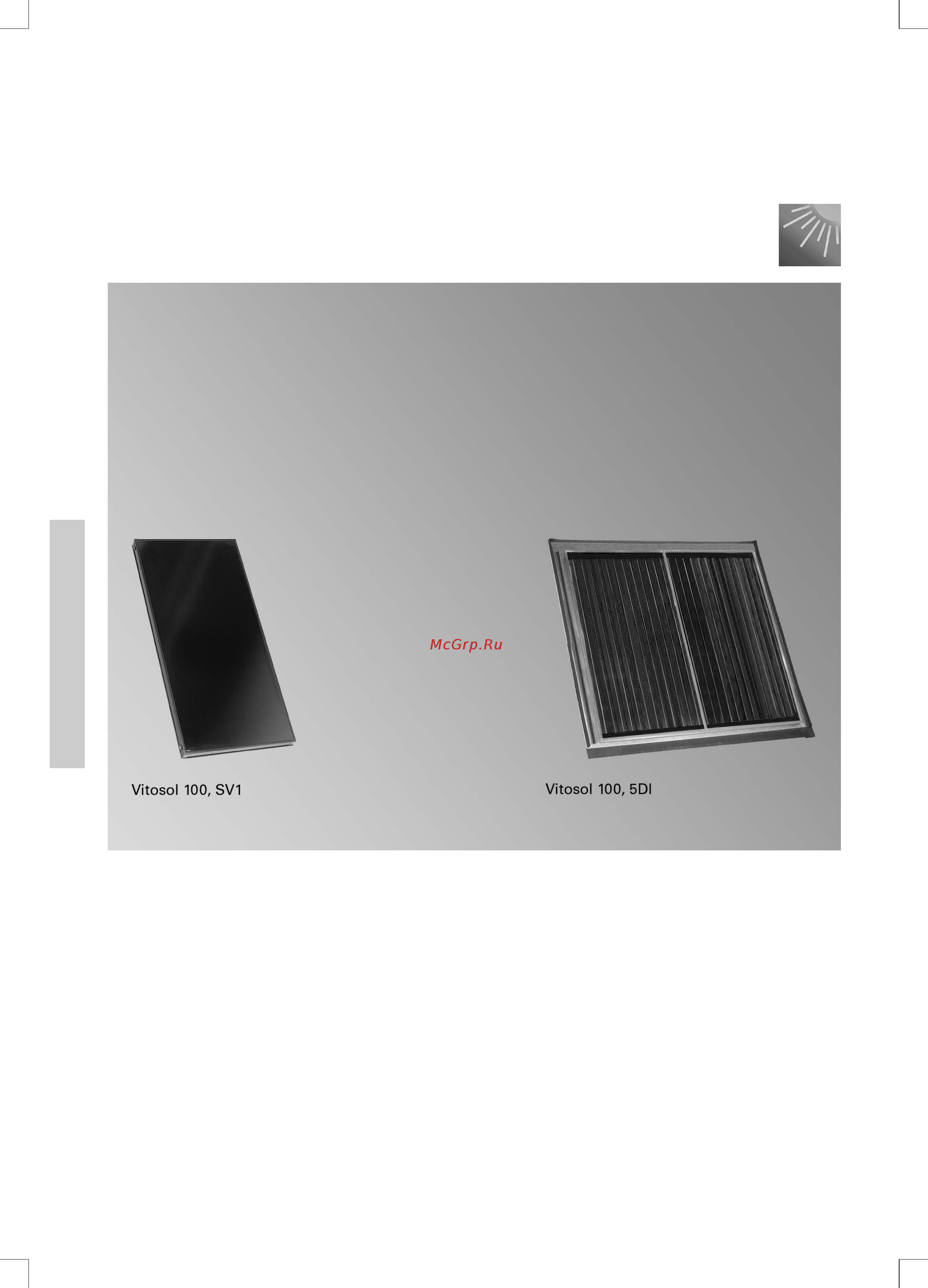Viessmann VITOSOL 100-F Технический паспорт онлайн
