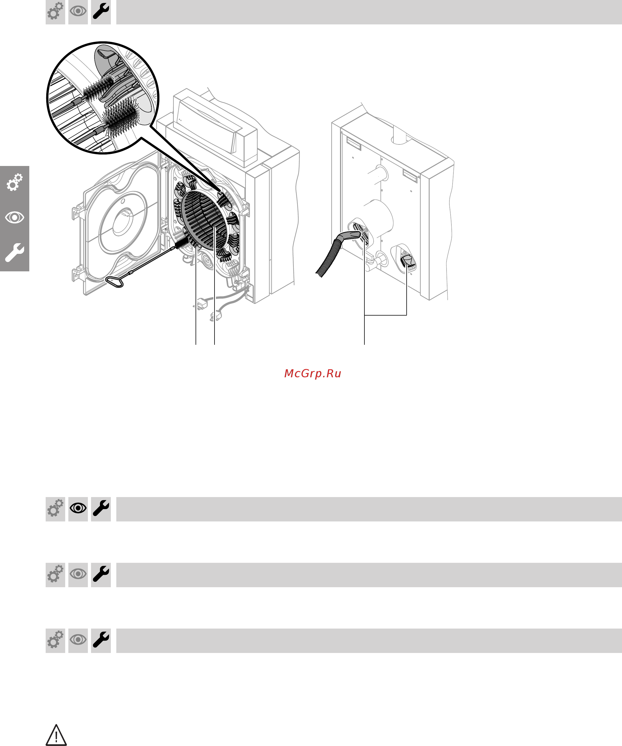 Viessmann Vitorond 200 [10/36] Проверка теплоизоляционных деталей дверцы горелки