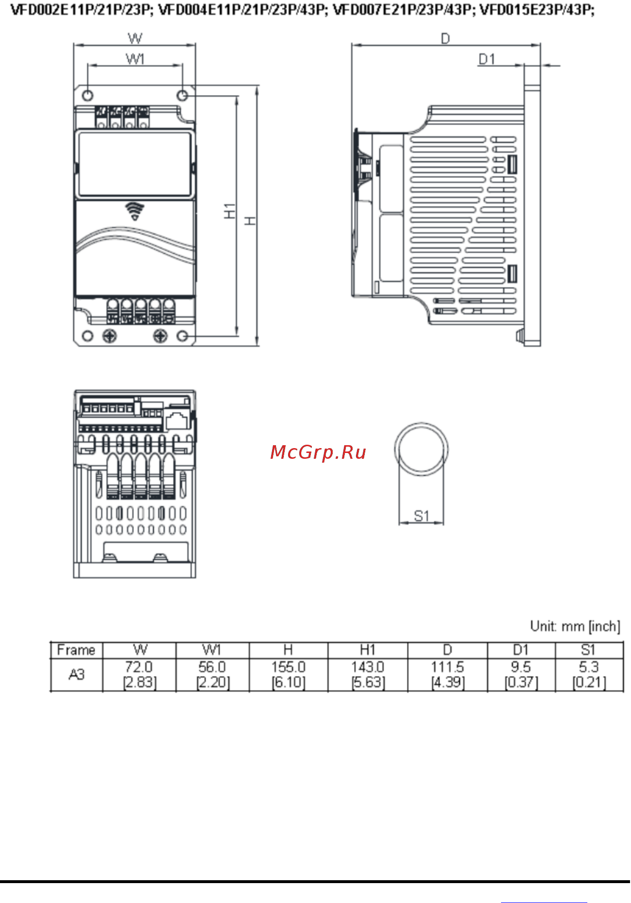 Delta Electronics VFD004E21T Инструкция по эксплуатации онлайн [23/342] 395995