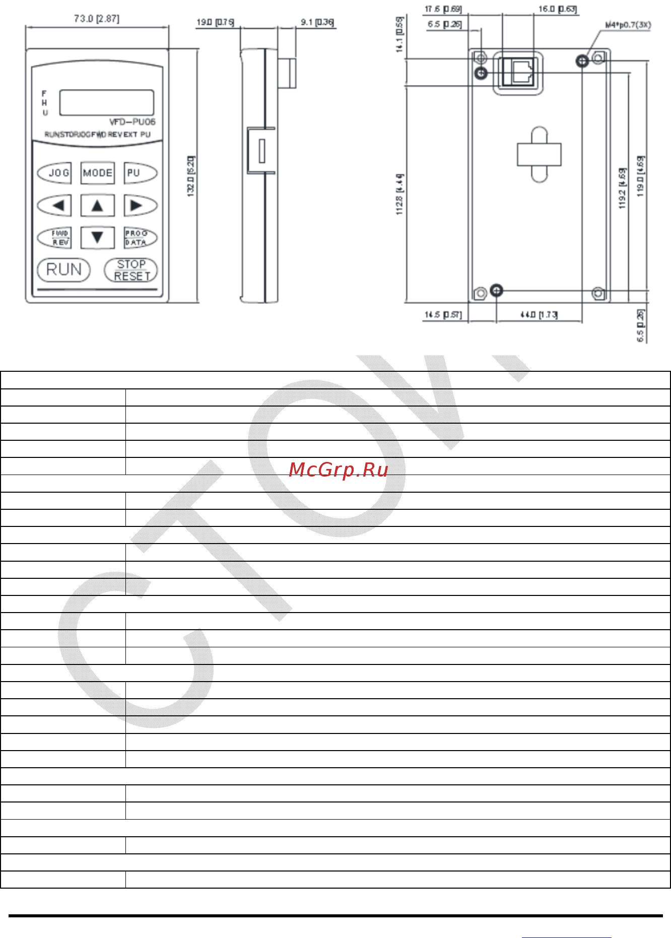 Delta Electronics VFD004E21T [249/342] Группа параметров 0