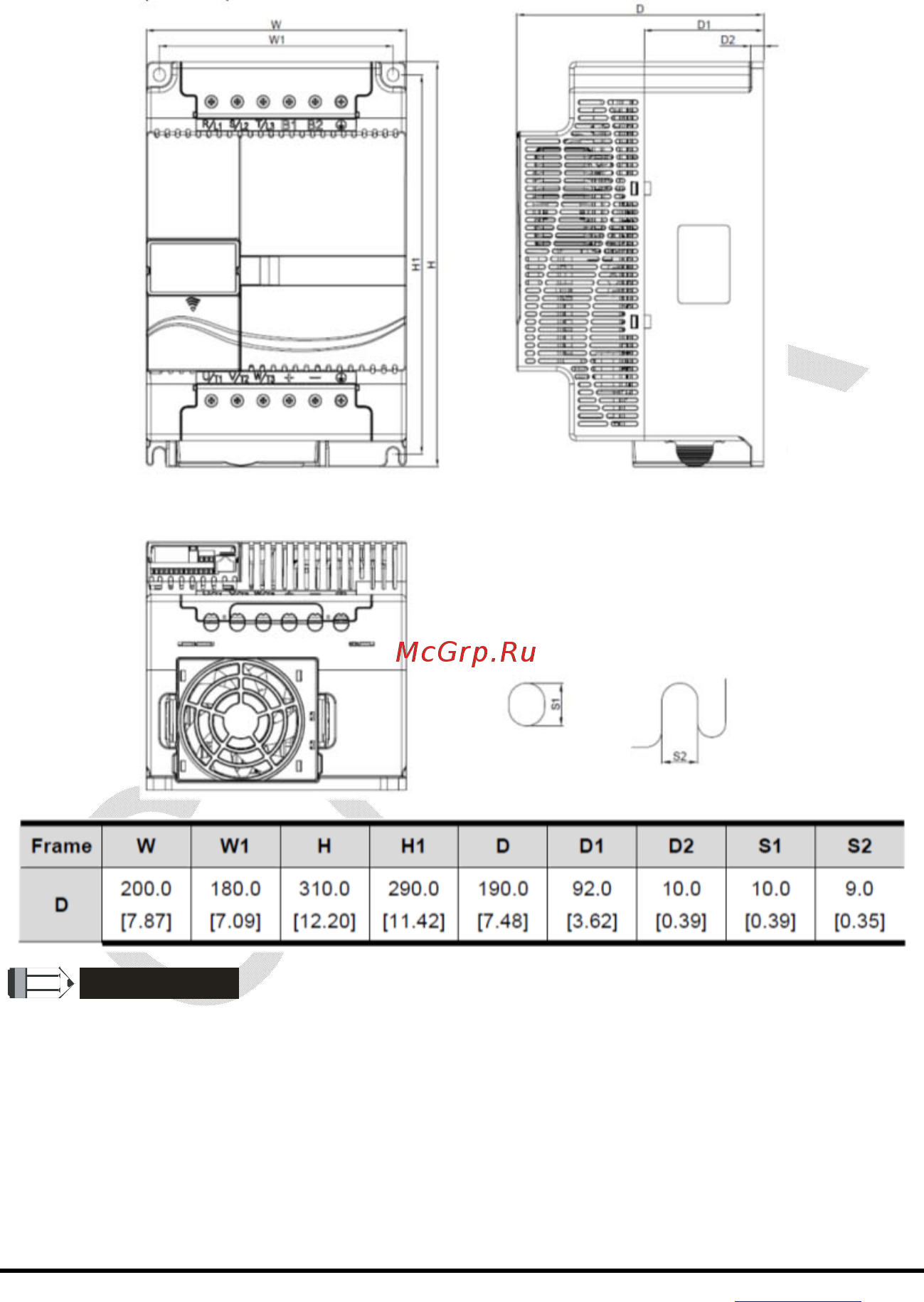 Delta Electronics VFD022E43A [26/342] Примечание