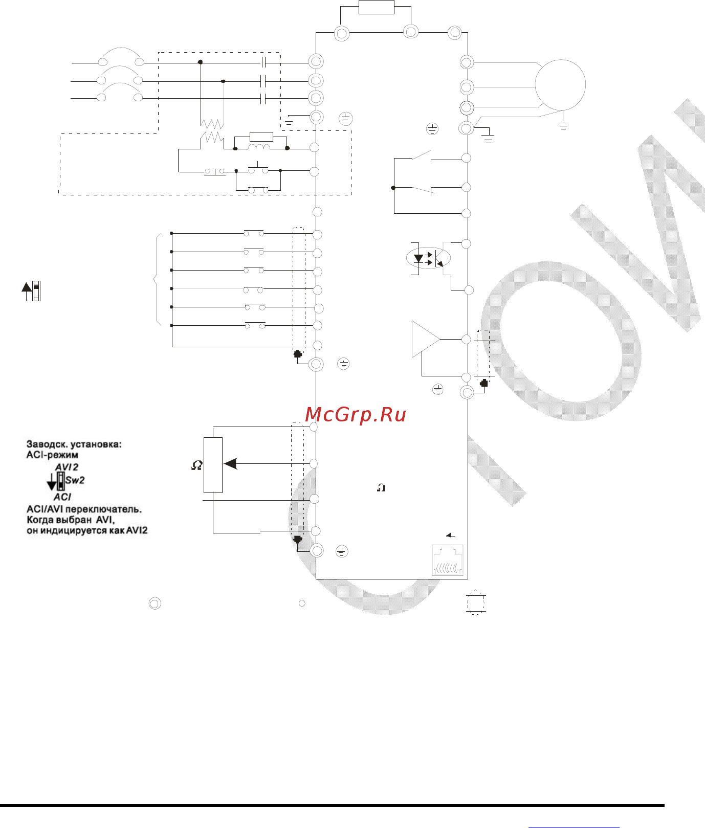 Delta Electronics VFD004E21T [32/342] Рисунок 4 схема для моделей vfd022e23a 43a vfd037e23a 43a vfd055e23a 43a vfd075e23a 43a vfd110e23a 43a vfd022e23c 43c vfd037e23c 43c vfd055e23c 43c vfd075e23c 43c vfd110e23c 43c vfd150e23a 23c vfd150e43a 43c vfd185e43a 43c vfd220e43a 43c