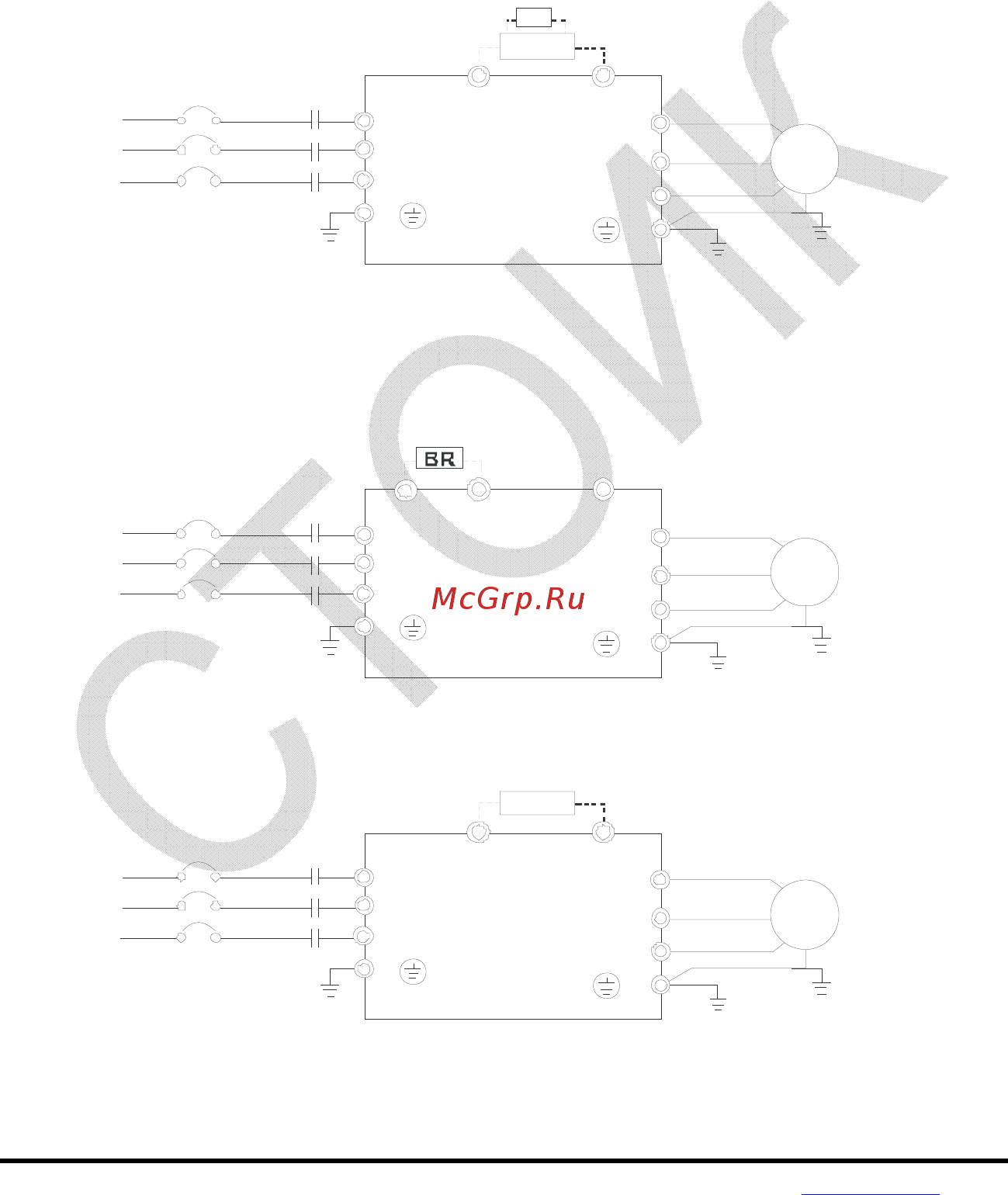 Delta Electronics VFD004E21T [40/342] Подключение силовых клемм
