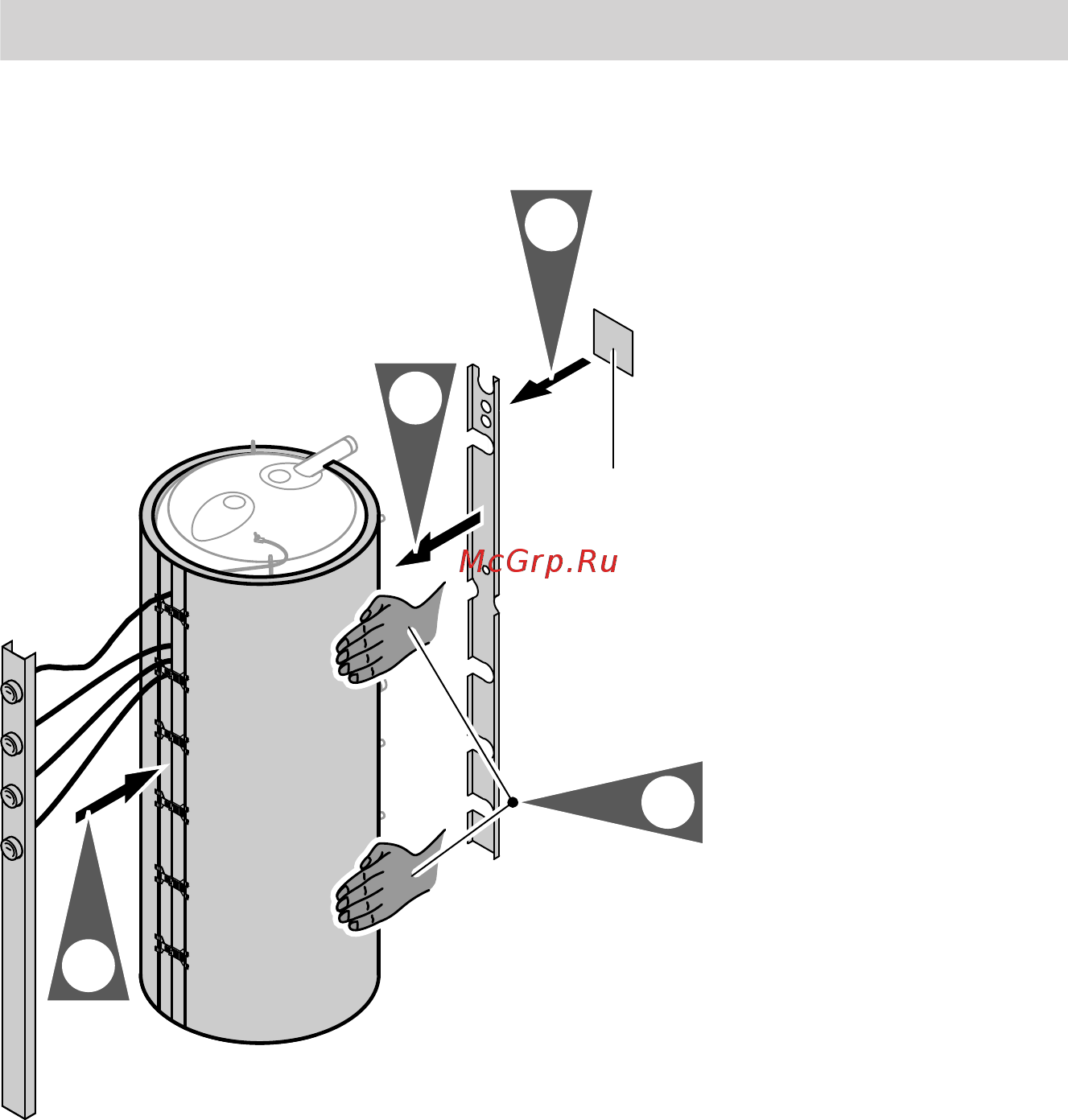 Viessmann Vitocell 340-M [14/40] Монтаж защитных планок