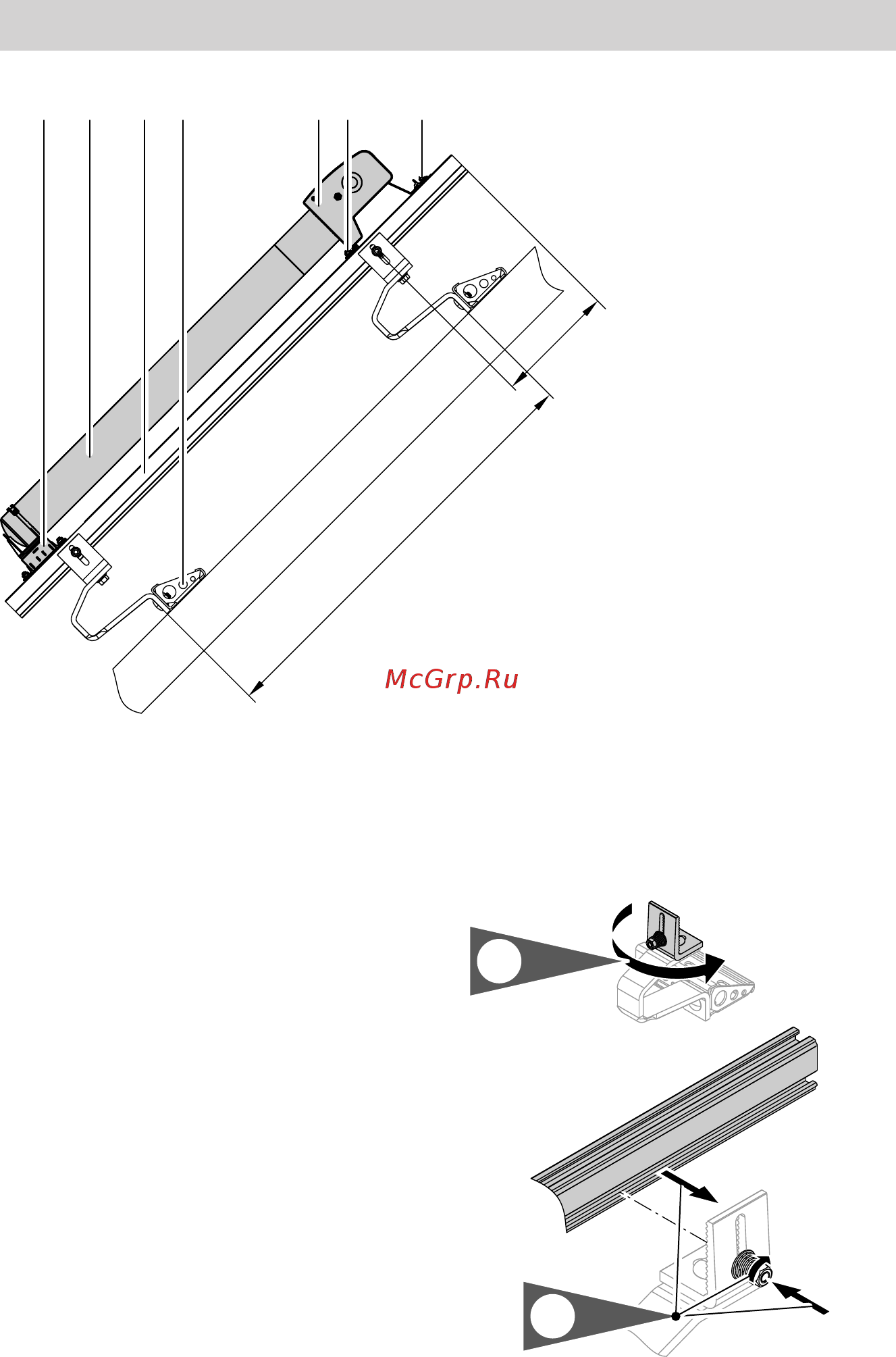 Viessmann Vitosol 200-T SPE [21/84] Монтаж на скатных крышах с помощью стропильных
