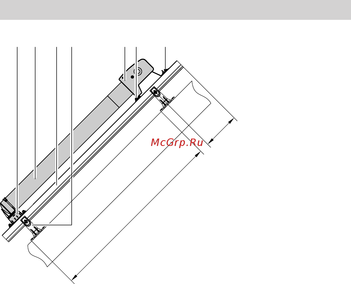 Viessmann Vitosol 200-T SPE [9/84] Монтаж на скатных крышах с помощью стропильного