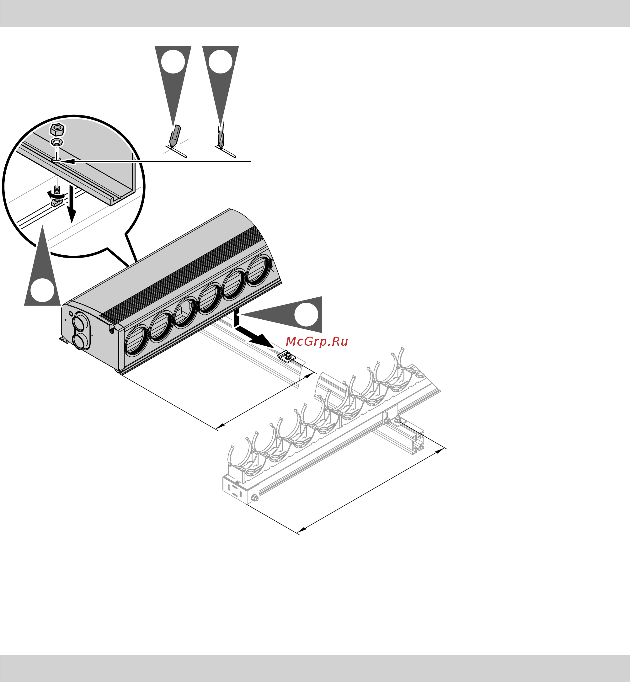 Viessmann Vitosol 300-T SP3B [40/68] Монтаж на скатных крышах с помощью кровельных крюков