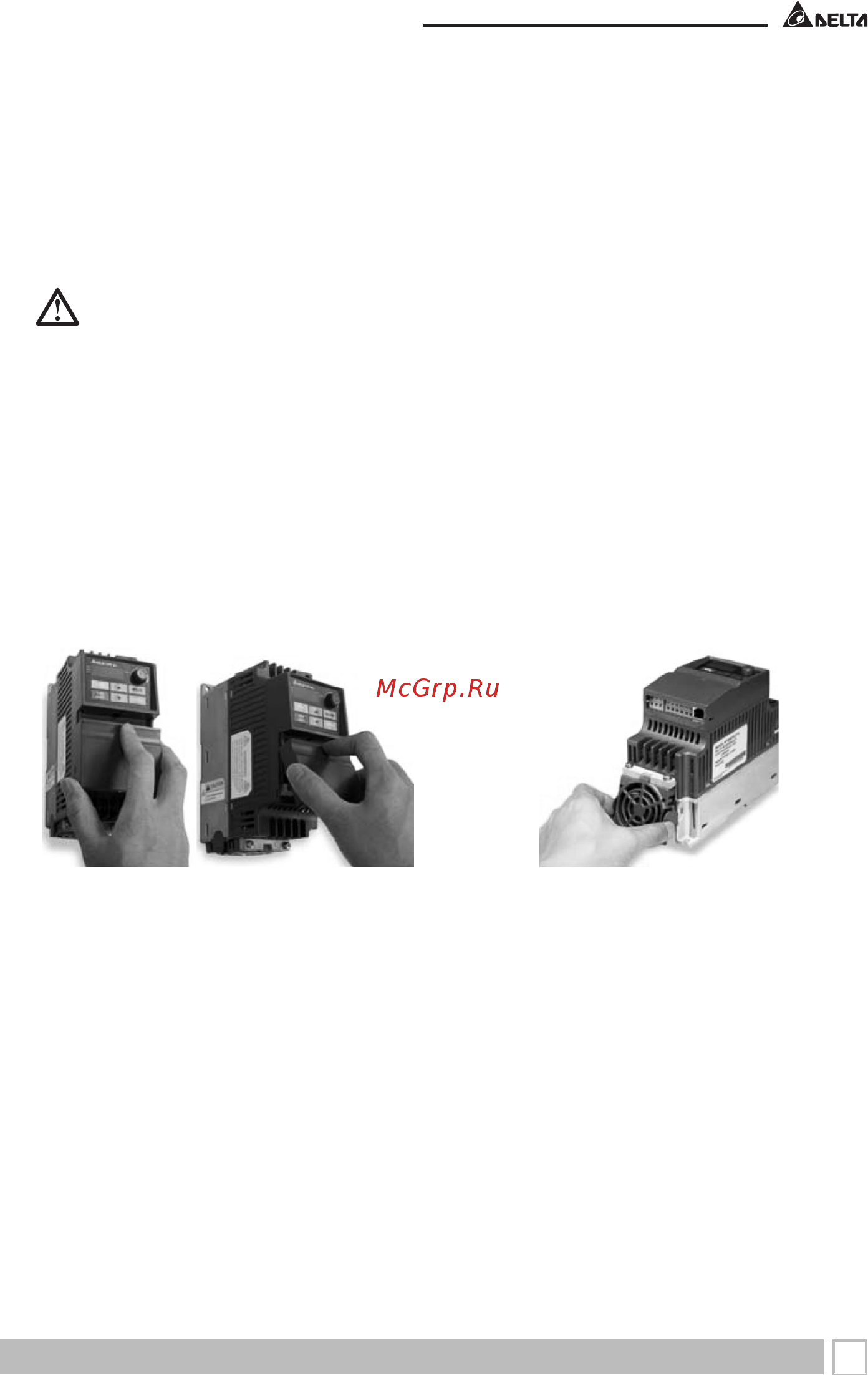 Delta Electronics VFD022EL43A [11/184] Подготовка к установке и подключению