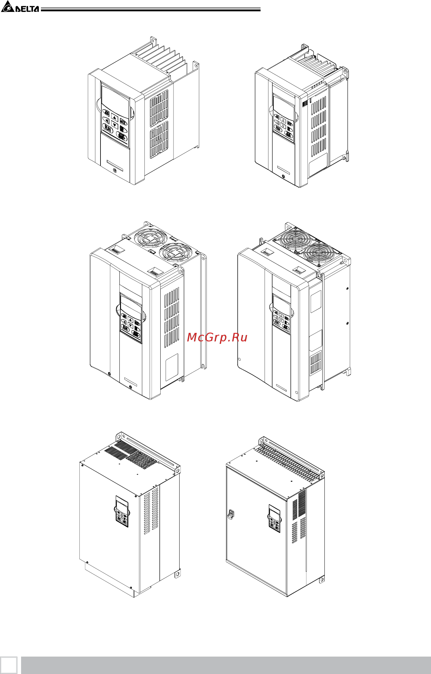 Delta Electronics VFD550B43C [10/208] Преобразователь частоты vfd b