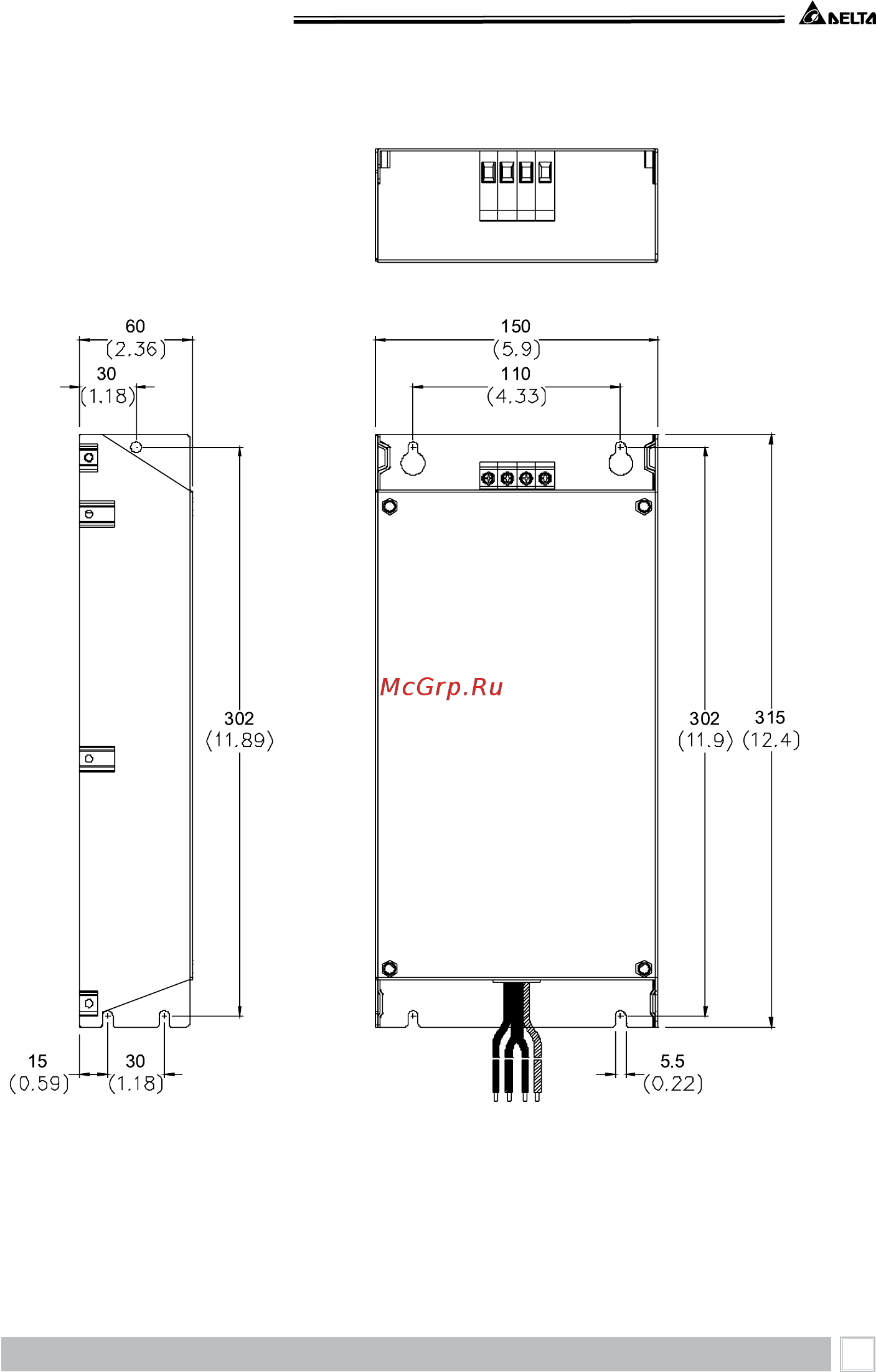 Delta Electronics VFD750B43C [167/208] Приложение в аксессуары
