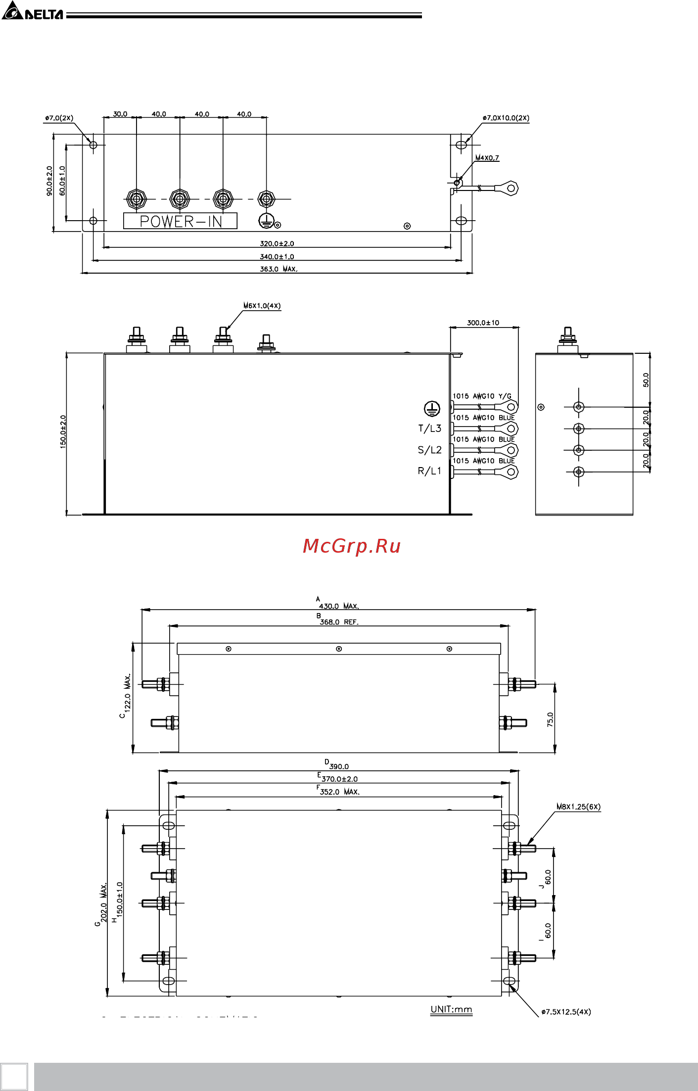 Delta Electronics VFD150B43A [170/208] Преобразователь частоты vfd b