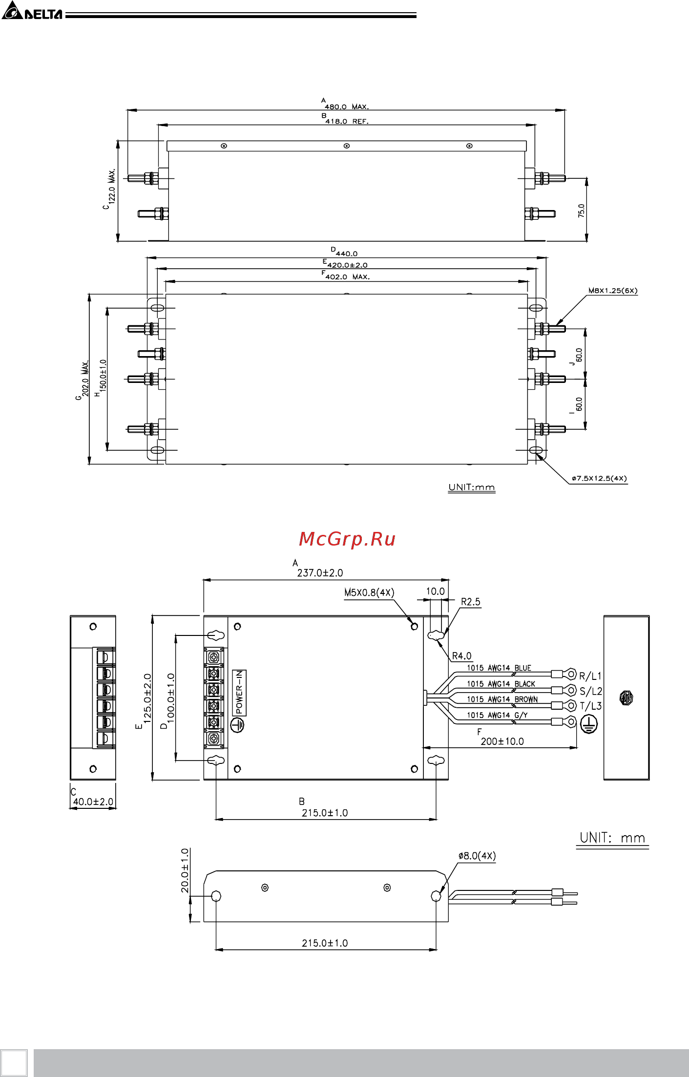 Delta Electronics VFD015B43A [172/208] Преобразователь частоты vfd b