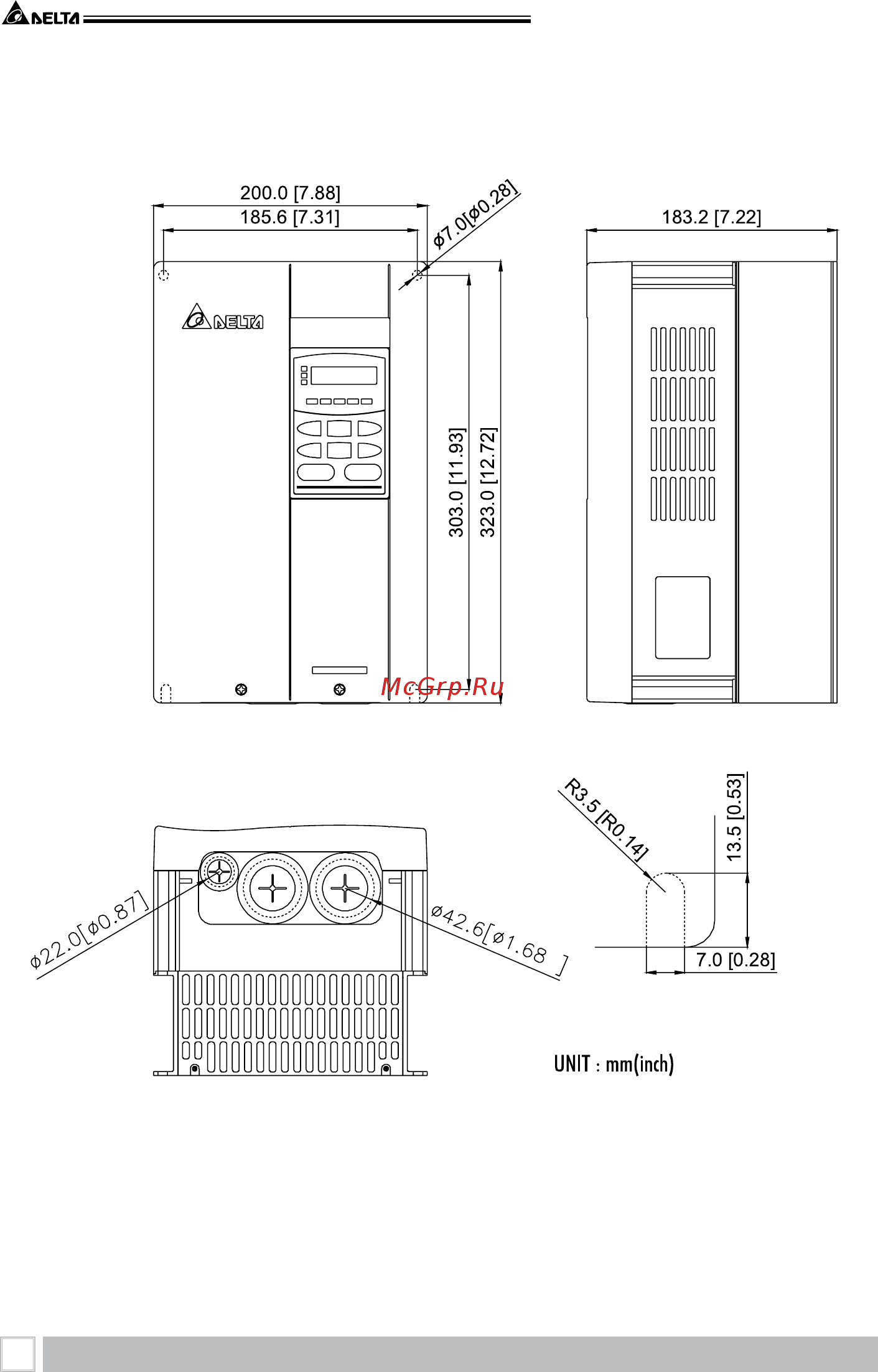 Delta Electronics VFD185B43A Инструкция по эксплуатации онлайн [18/208] 396085