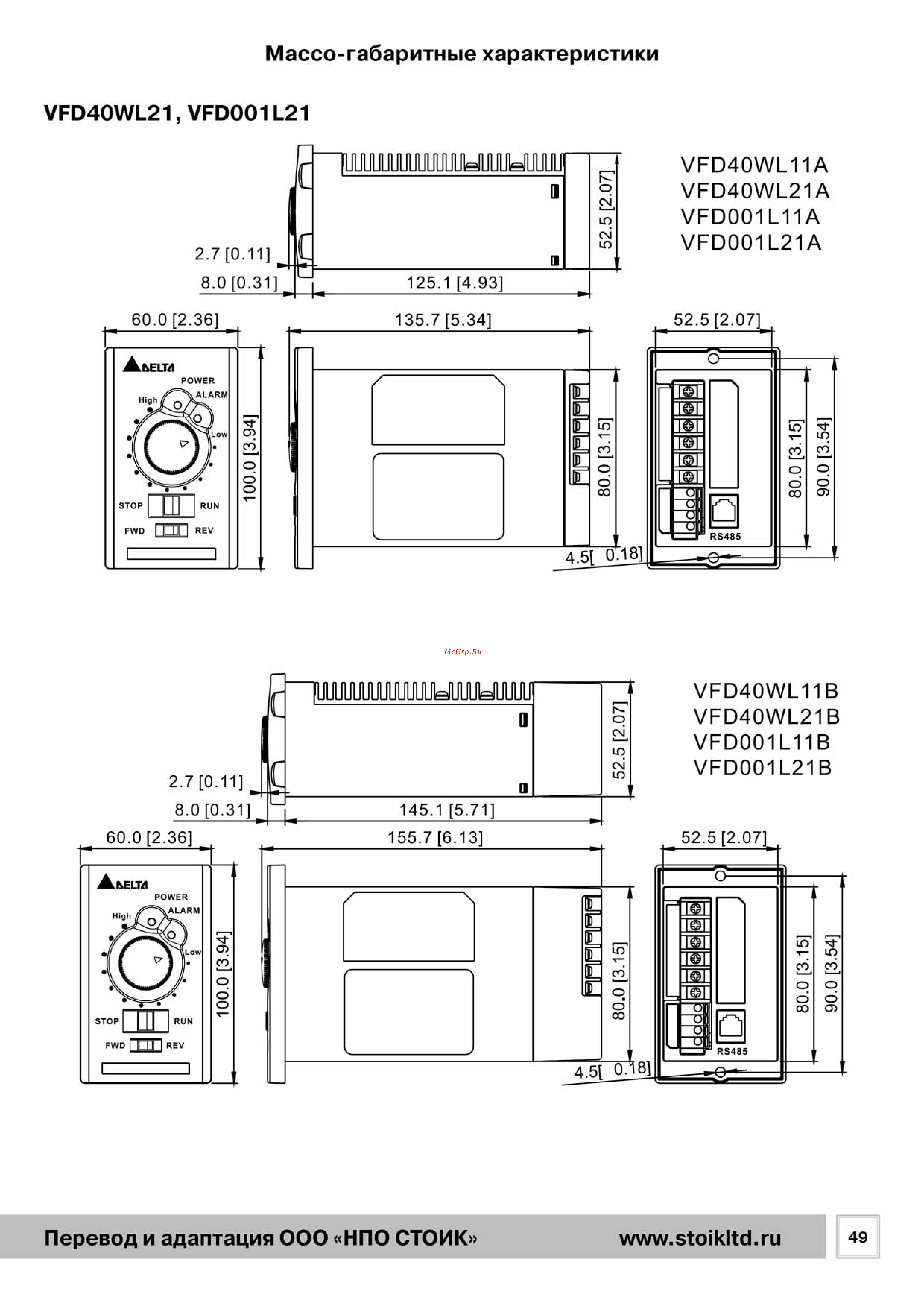 Delta Electronics VFD002L21B [49/50] Урооои21а