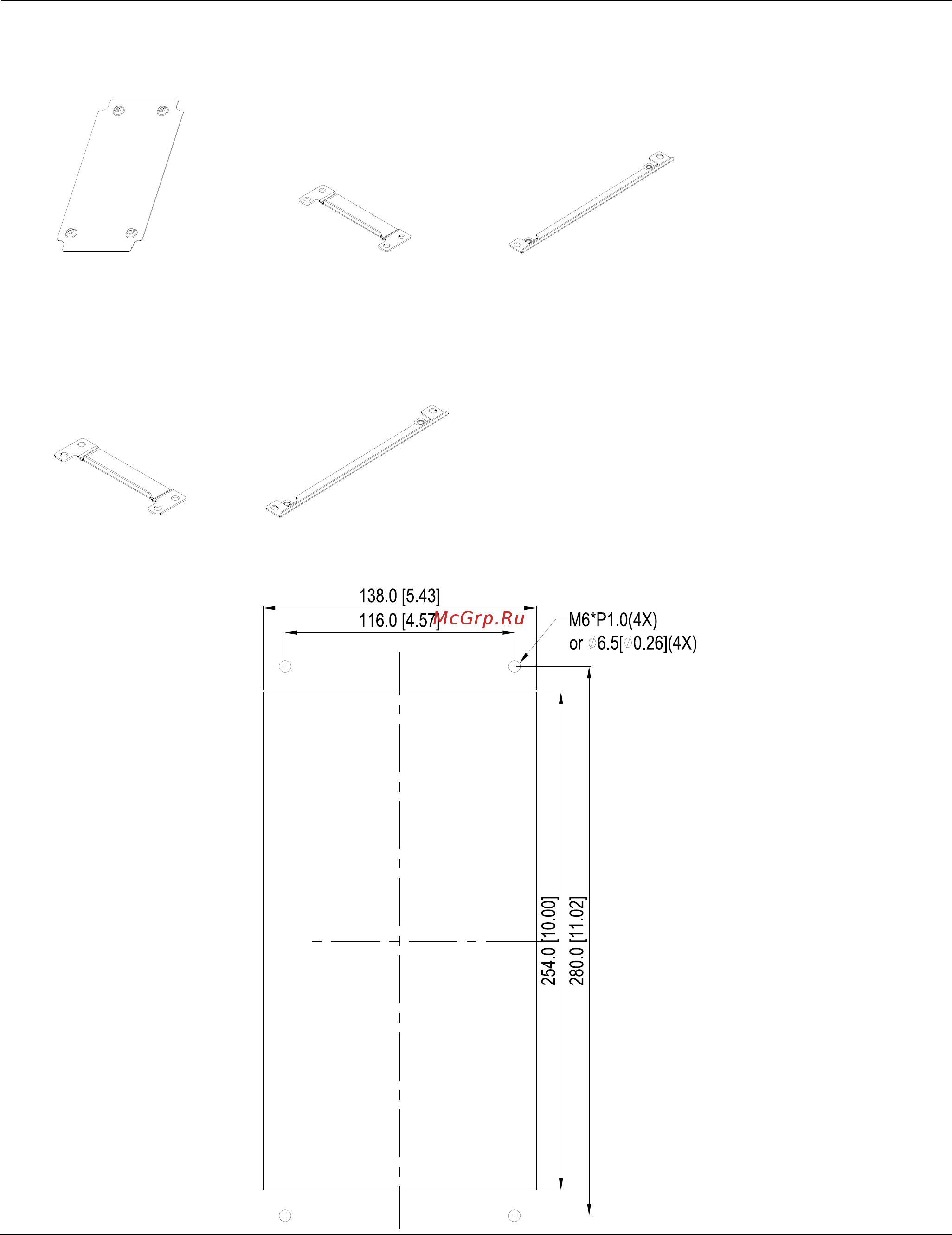 Delta Electronics VFD1600CH43A-21 [111/637] 12 наборы для фланцевого монтажа