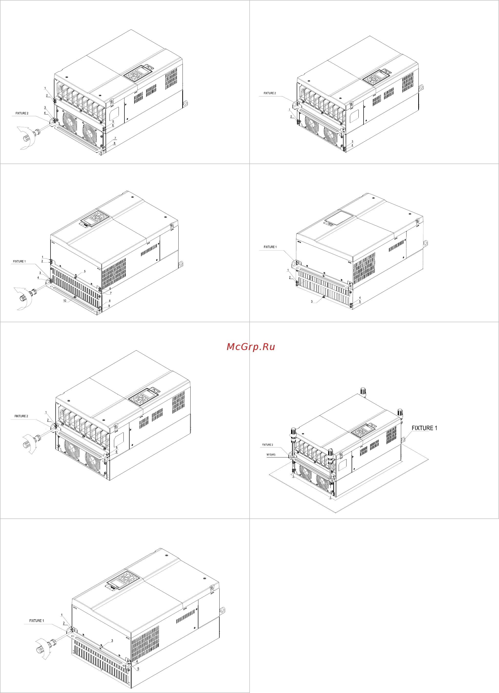 Delta Electronics VFD1600CH43A-21 [119/637] Типоразмер d e